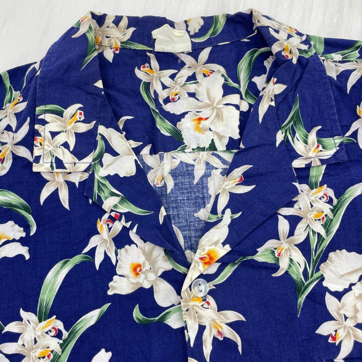 半袖シャツ 70s アロハシャツ ブルー ブルー