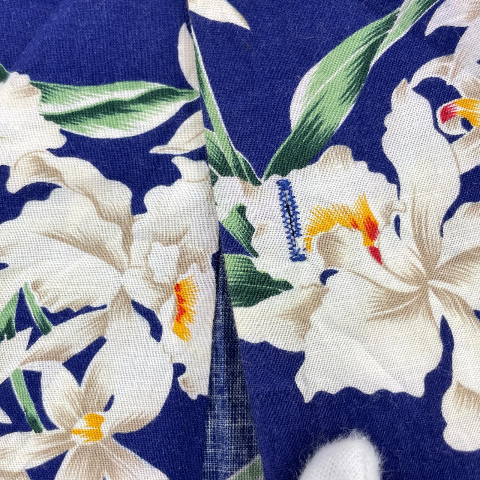 半袖シャツ 70s アロハシャツ ブルー ブルー
