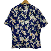 半袖シャツ 70s アロハシャツ ブルー ブルー