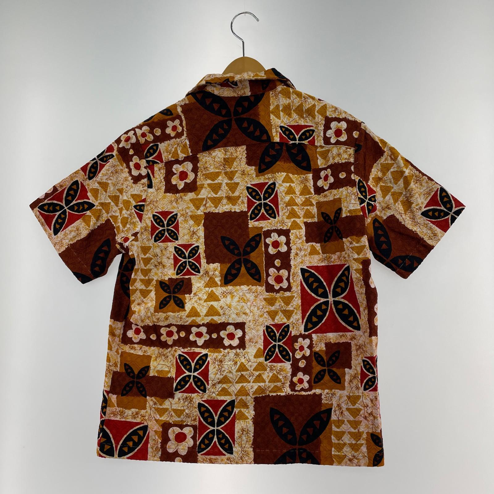 半袖シャツ 70s アロハシャツ ブラウン