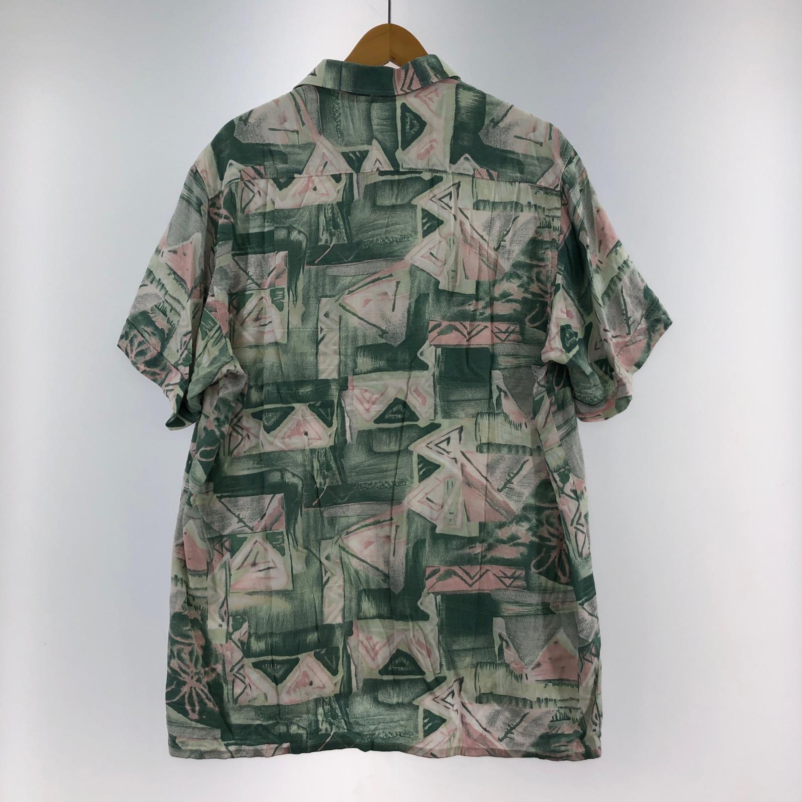 半袖シャツ 70s EURO レーヨン総柄シャツ