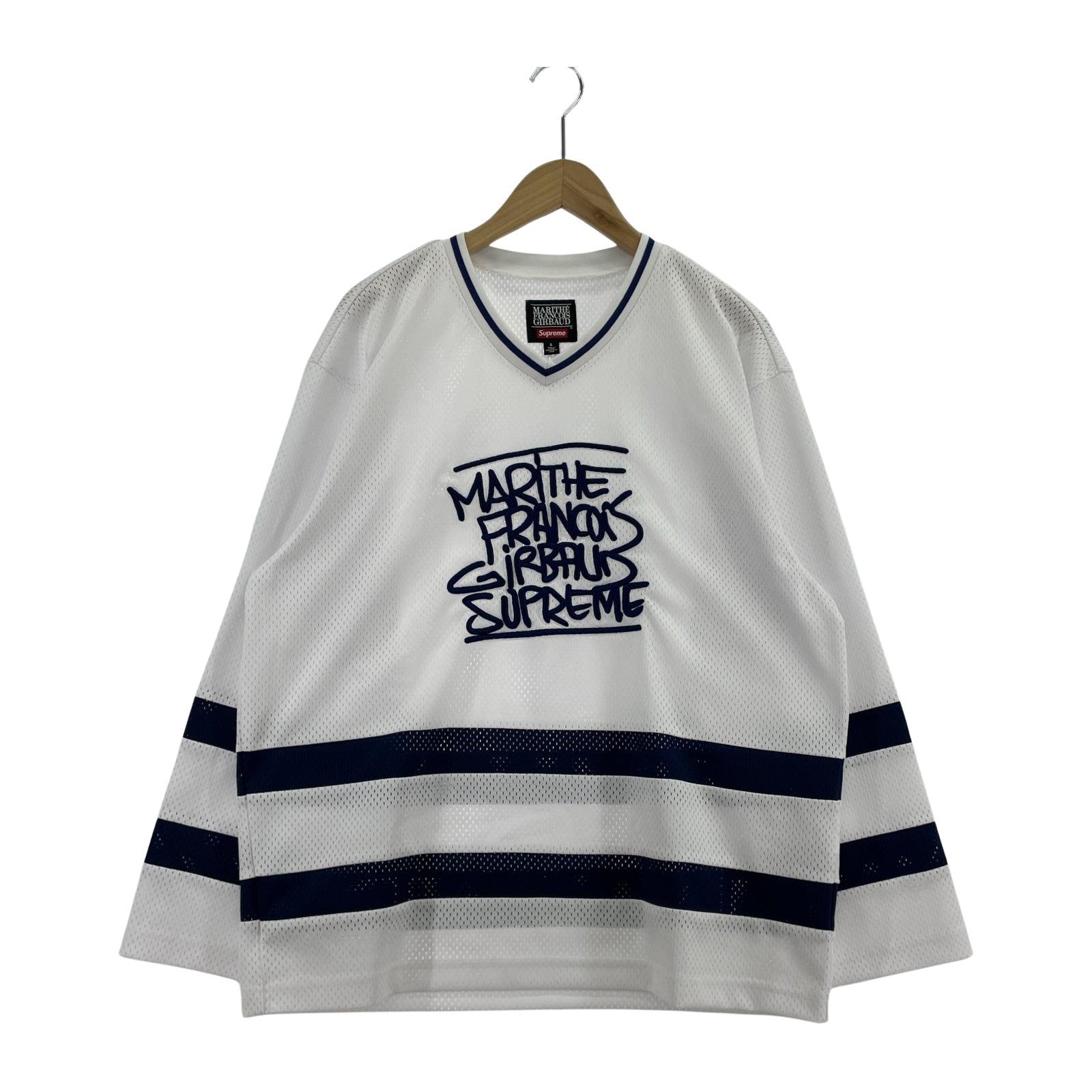 長袖Tシャツ Marithe Francois Girbaud MESH GAME SHIRT S ホワイト