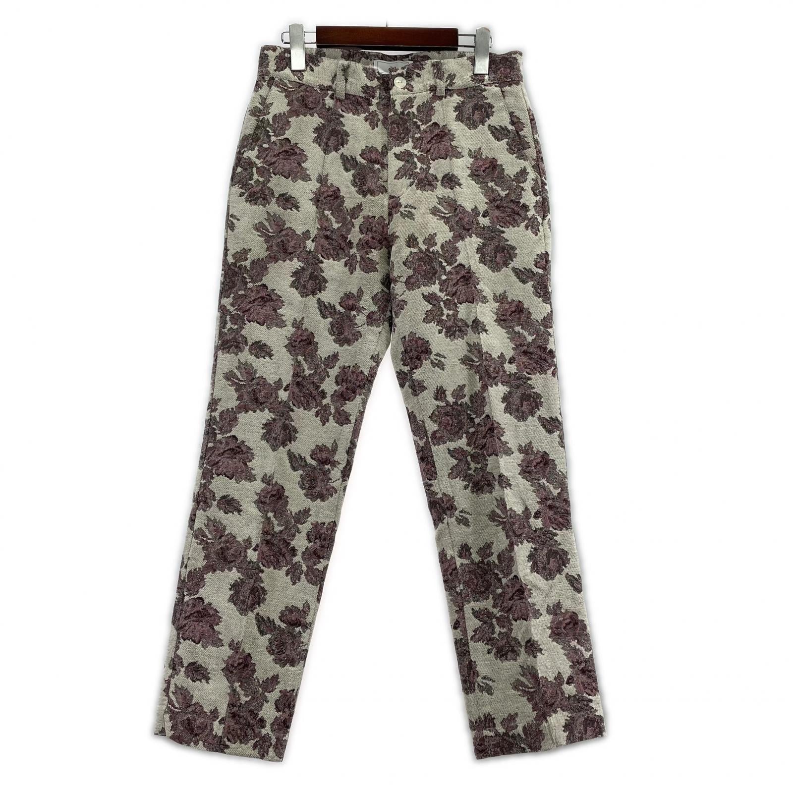 パンツ URIG 花柄センタープレスパンツ 1