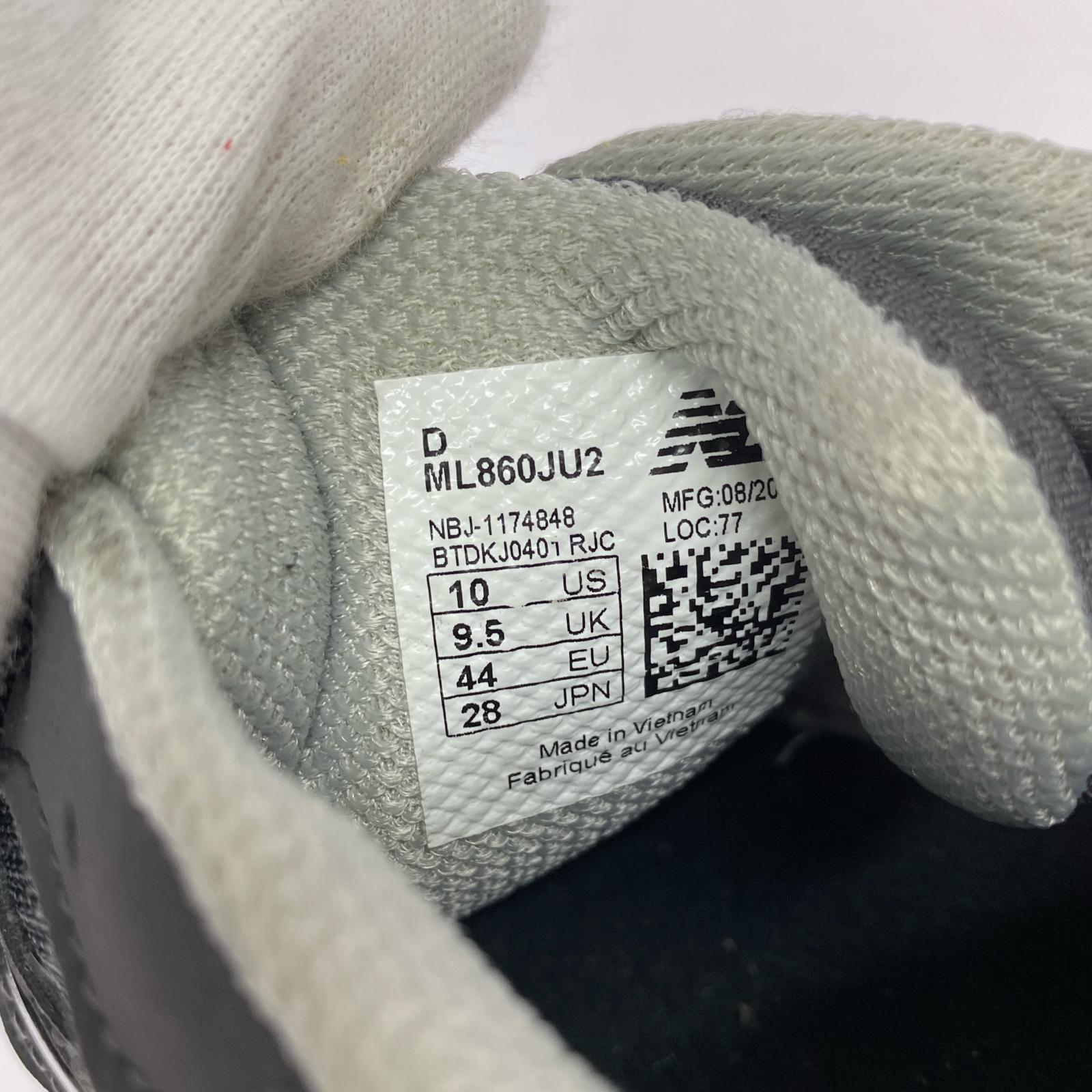 スニーカー NEW BALANCE×COMME des GARCONS HOMME ML860JU2 860V2 28.0cm 黒 28cm (US10 UK9 1/2 EU46) ブラック
