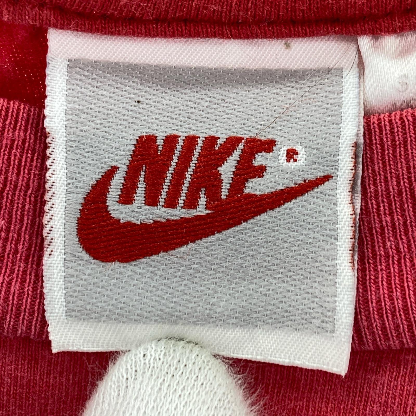 半袖Tシャツ 90s 銀タグ JORDANロゴプリント レッド(L) L レッド