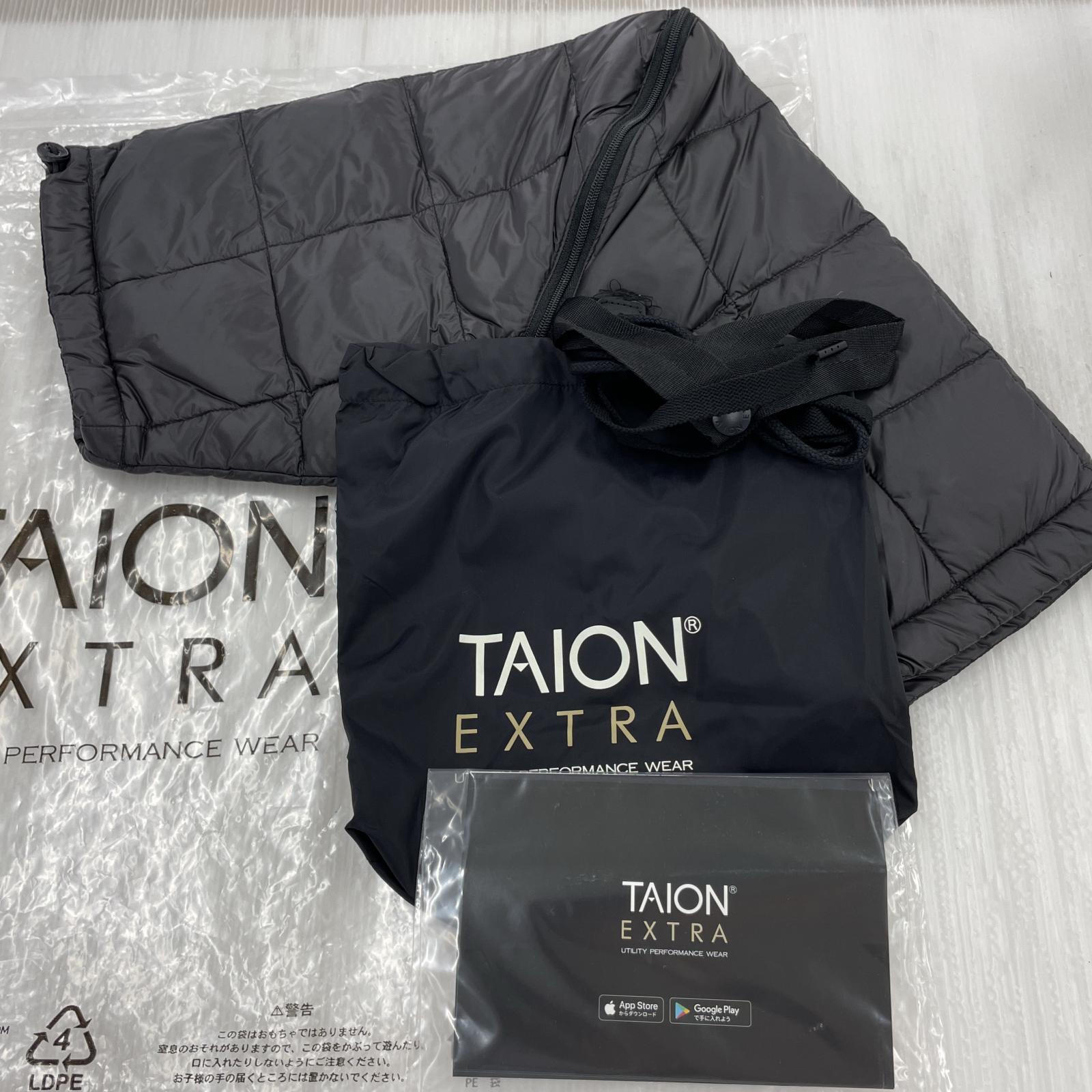ダウンジャケット TAION EXTRA HOODIE INNER DOWN Black L L ブラック