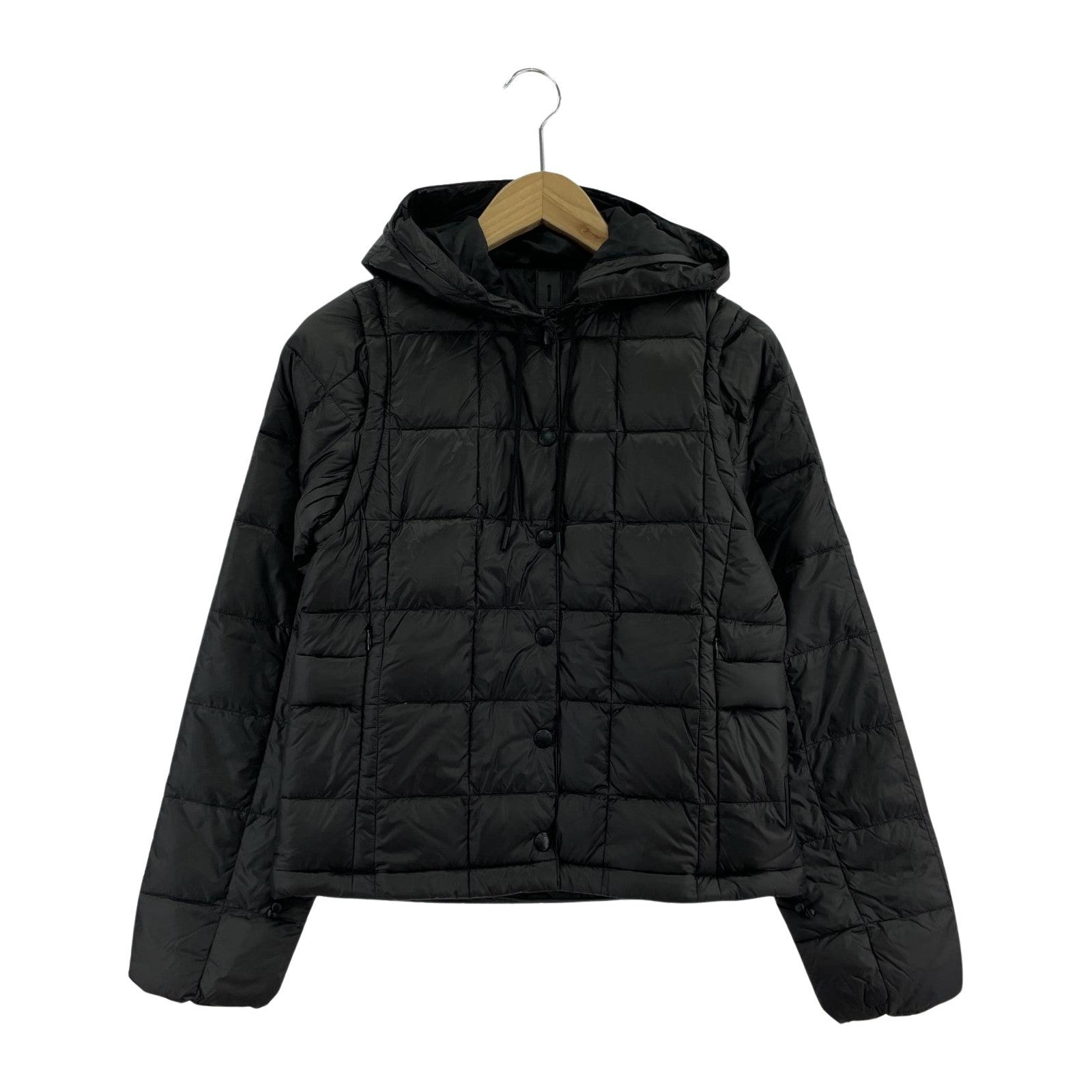 ダウンジャケット TAION EXTRA HOODIE INNER DOWN Black S S ブラック