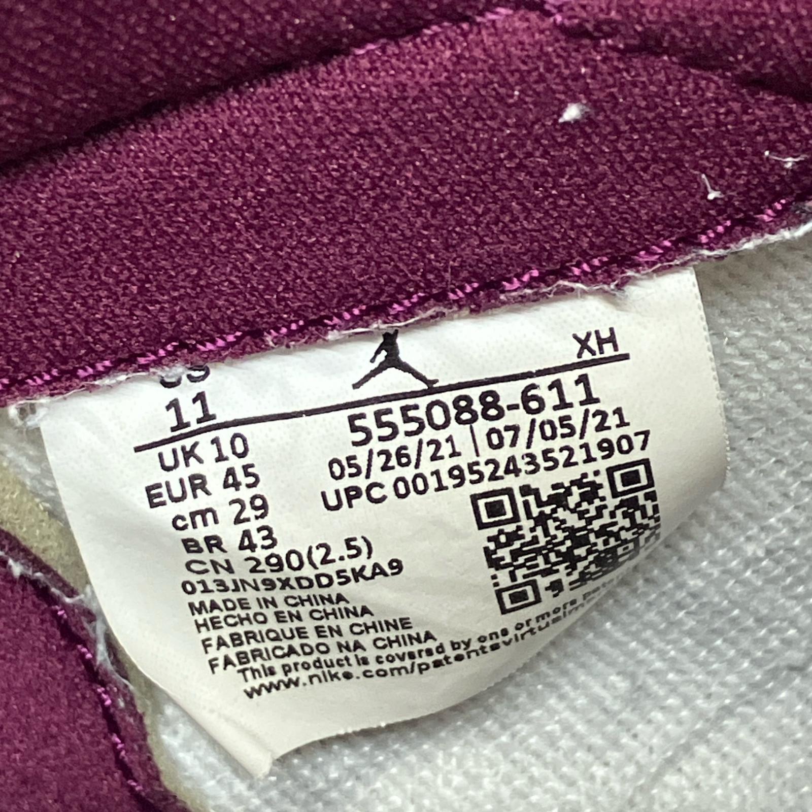スニーカー AJ 1 High OG Bordeaux 29.0㎝ 555088-611 29cm (US11 UK10 1/2 EU48)