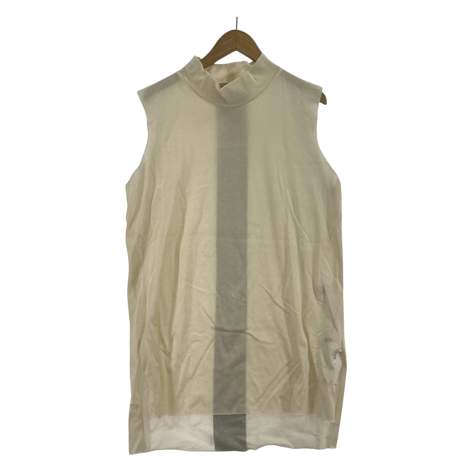 タンクトップ 24ss back embroidery sleeveless pullover ベージュ