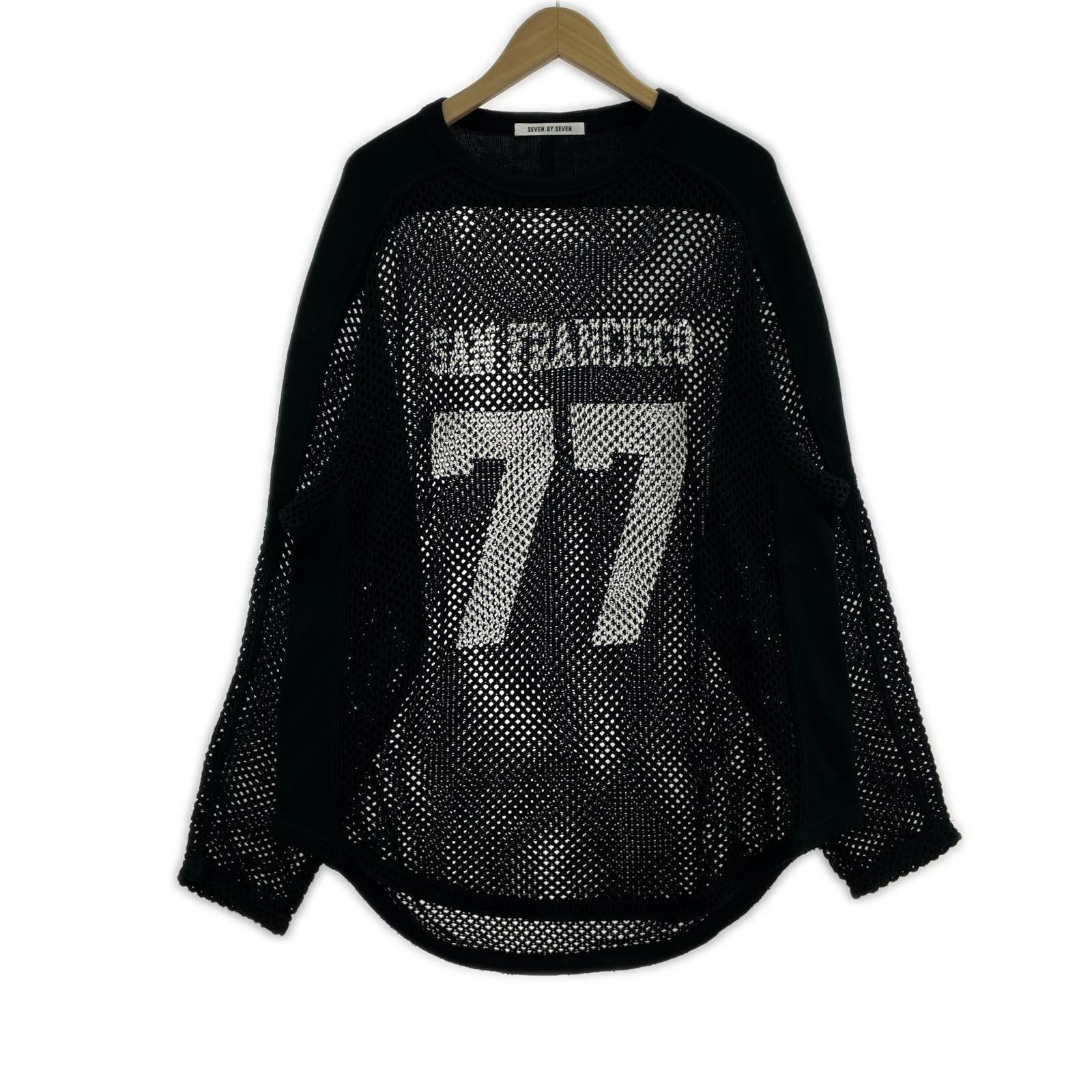 長袖Tシャツ 25SS PRINTED FOOTBALL KNIT TEE S ブラック S ブラック
