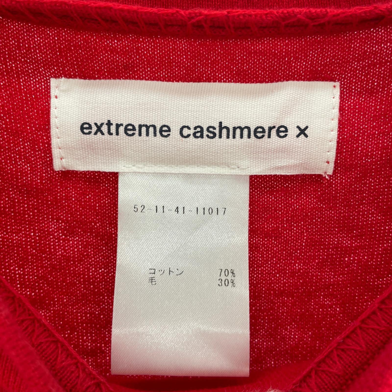 半袖Tシャツ extreme cashmere × ウール混 SSTEE レッド レッド
