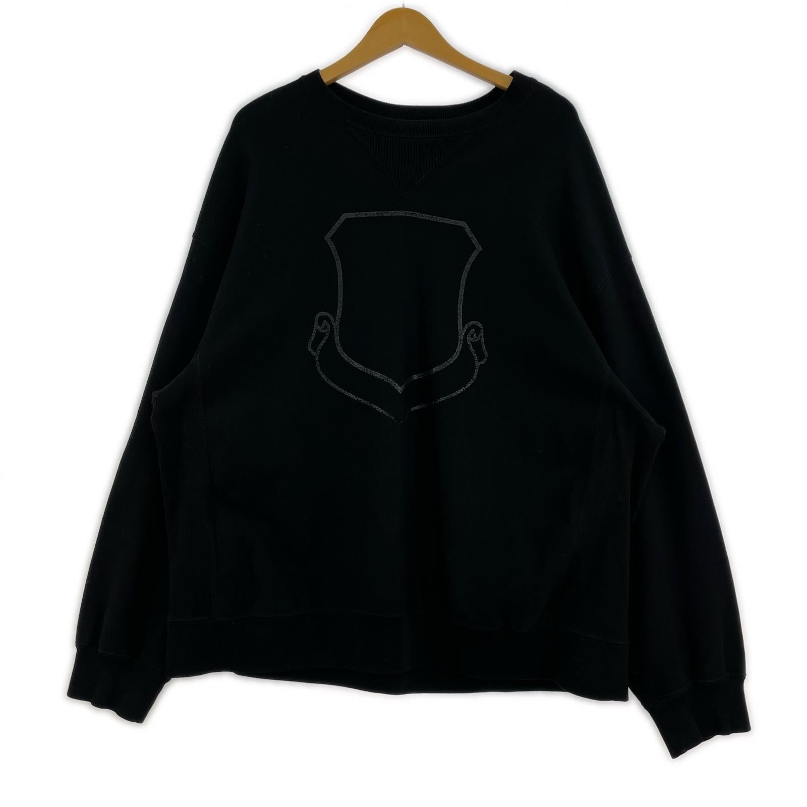 スウェット Print Sweat Crewneck (3) 黒 3 ブラック