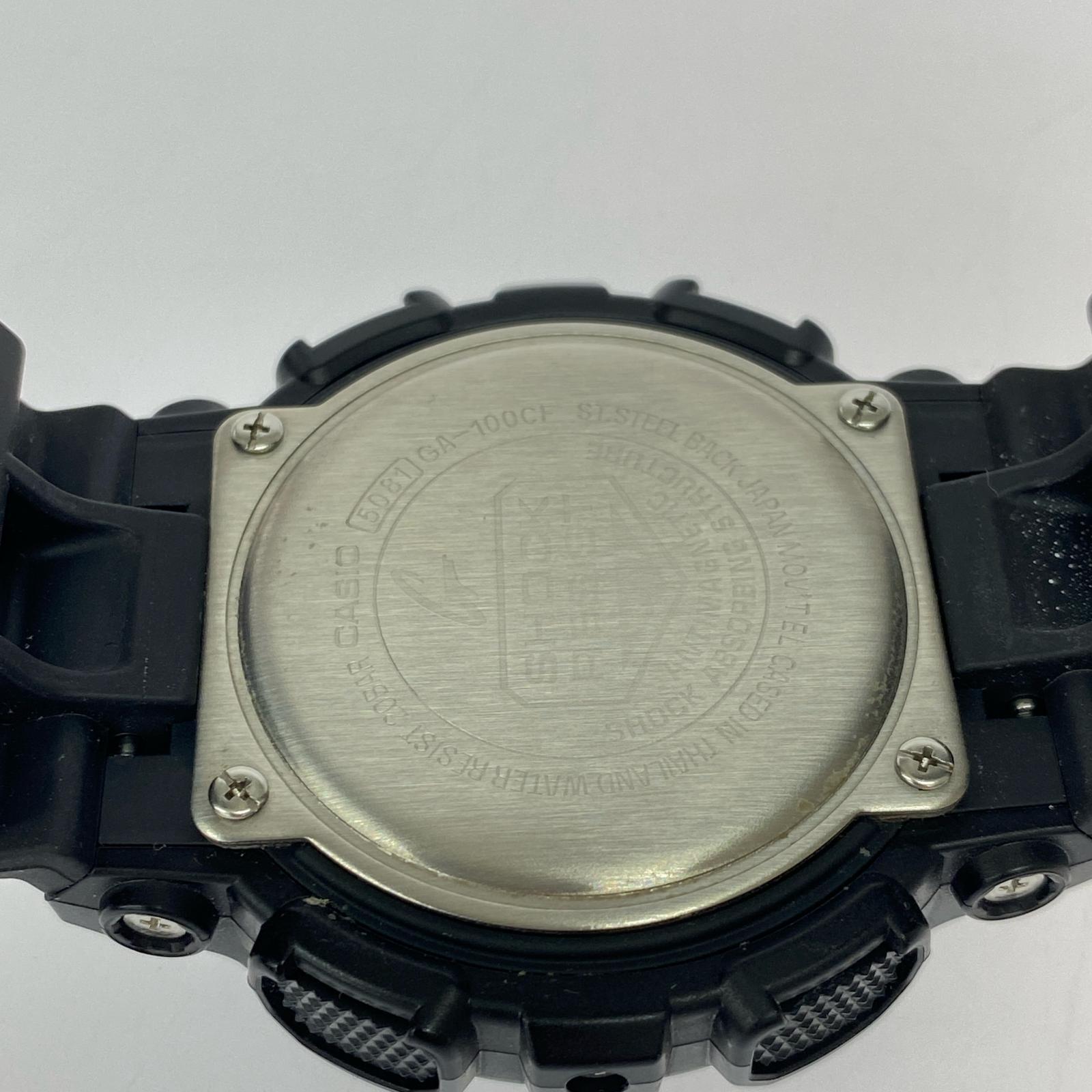 腕時計 GA100-CF メタル 黒 ブラック