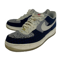 スニーカー AirForce1 刺し子 28.5㎝ 28.5cm (US10 1/2 UK10 EU47) ネイビー