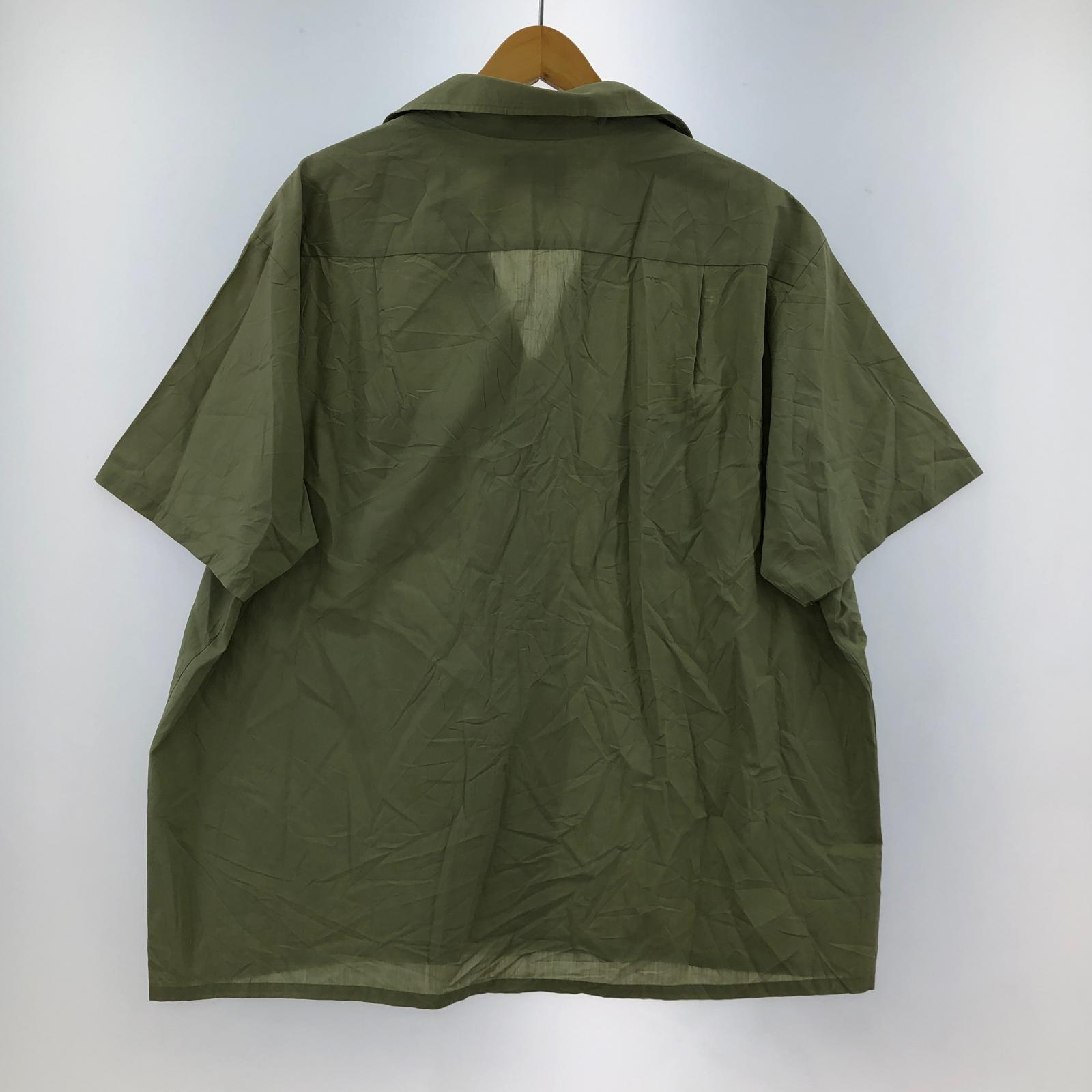 半袖シャツ 60s-70s PERMANENT PRESS 開襟シャツ グリーン