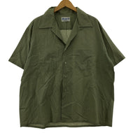 半袖シャツ 60s-70s PERMANENT PRESS 開襟シャツ グリーン