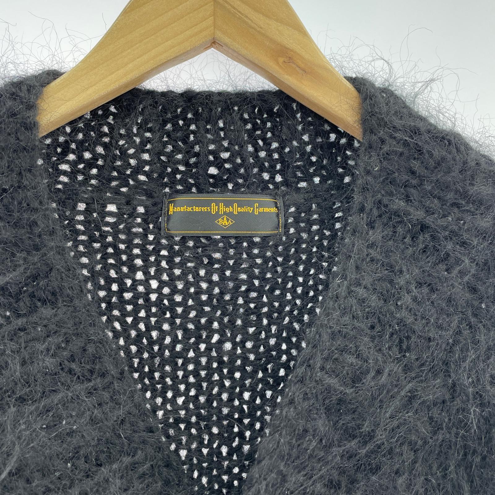 カーディガン BAA COSTUME MFG. KING MOHAIR CARDIGAN ブラック