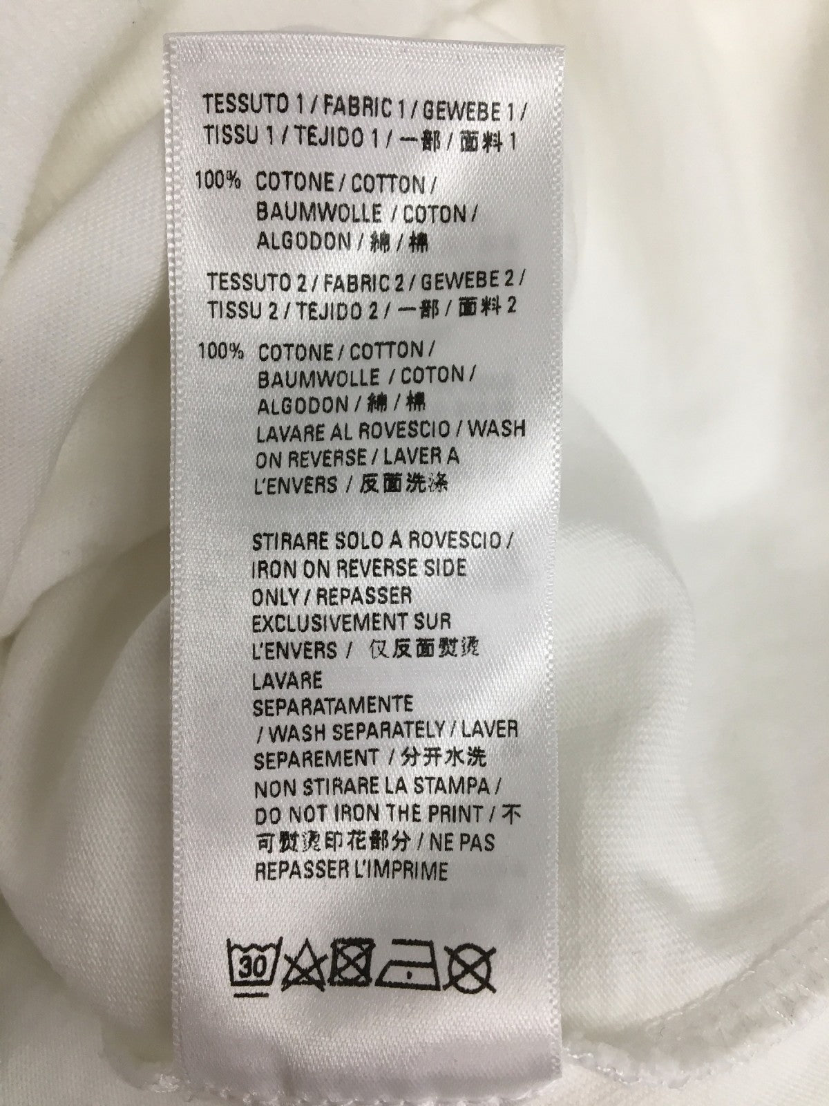 21SS Caps Destroyed Hoodie (XS) ホワイト 659403