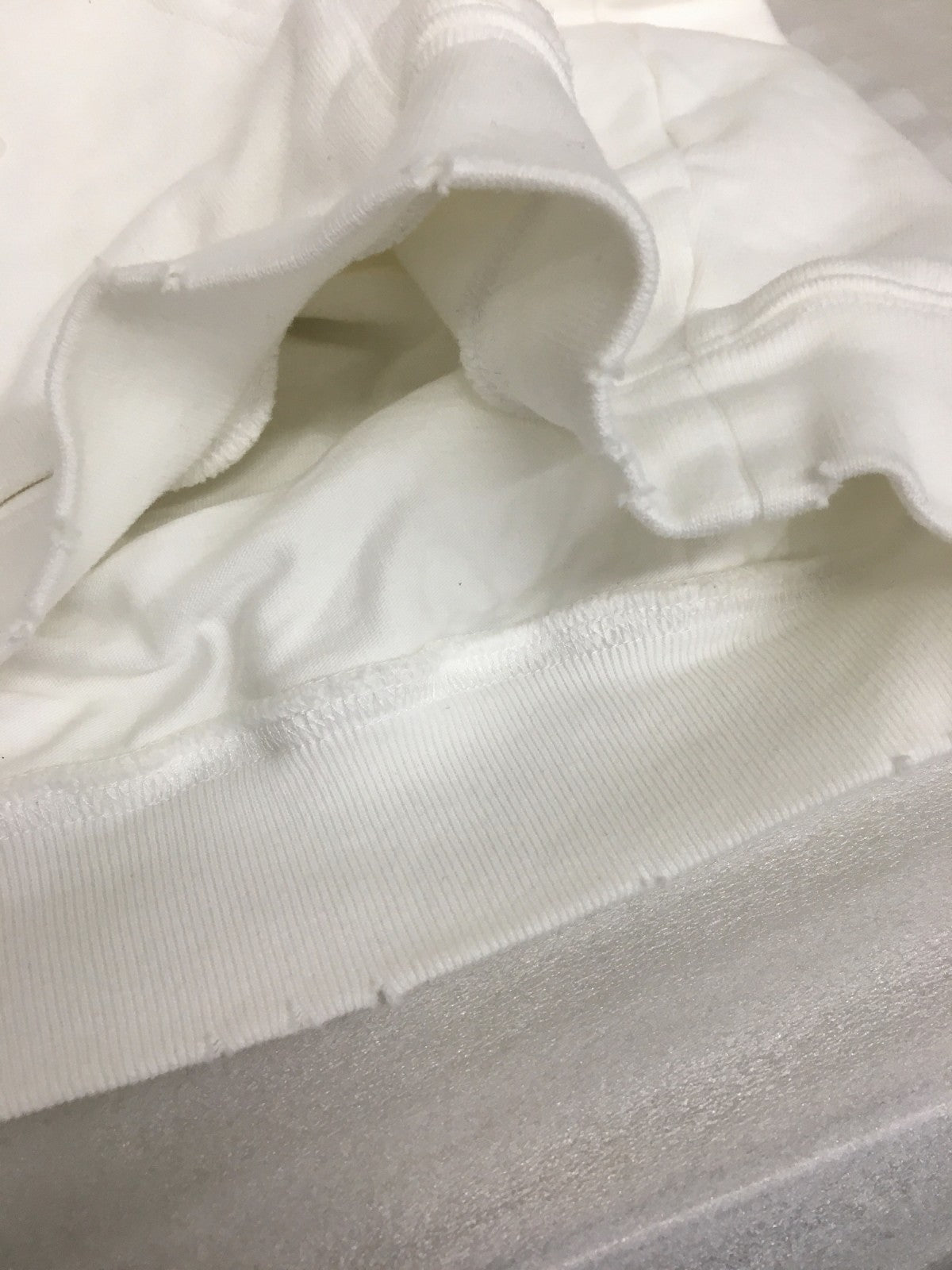 21SS Caps Destroyed Hoodie (XS) ホワイト 659403