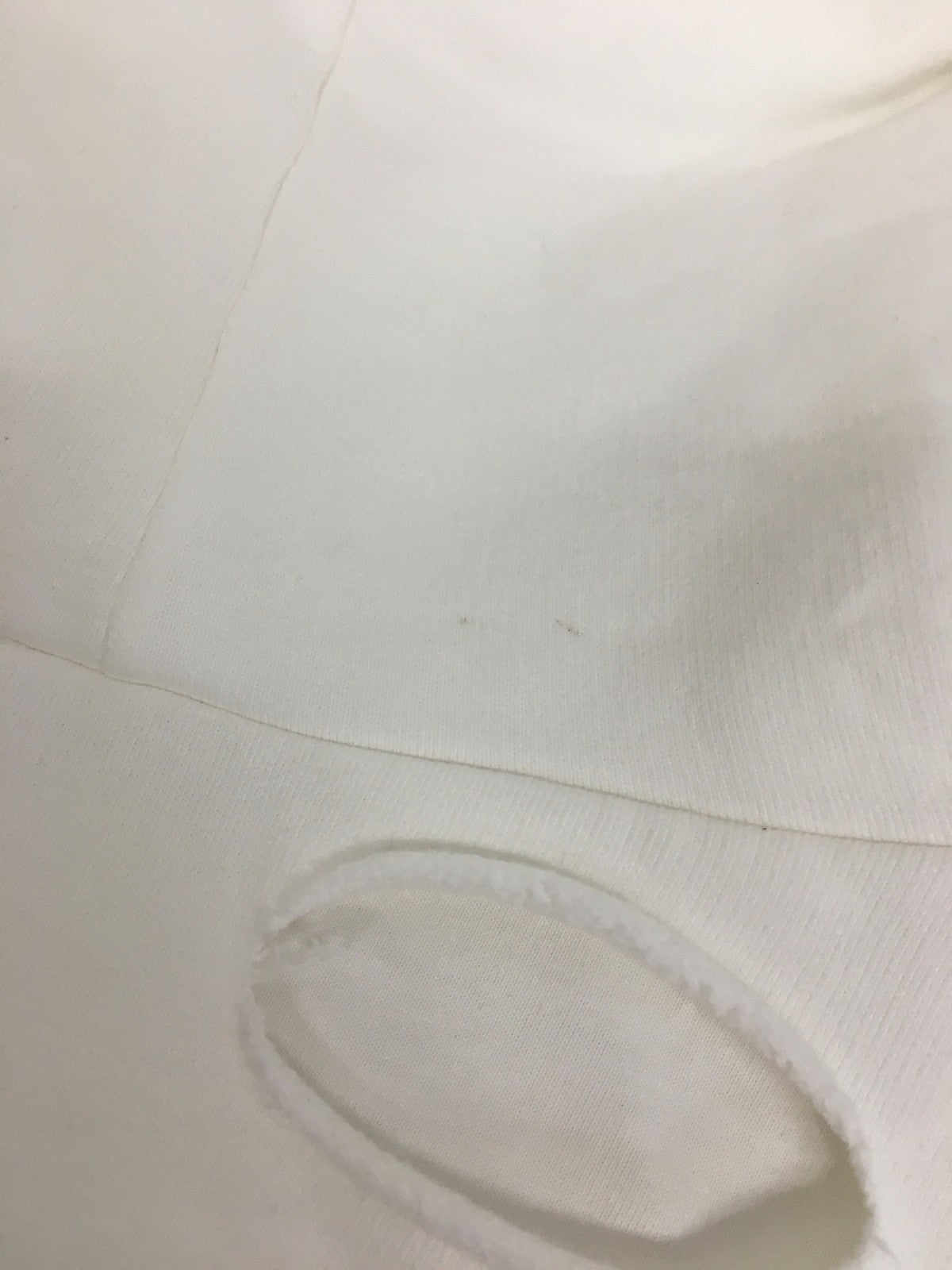21SS Caps Destroyed Hoodie (XS) ホワイト 659403