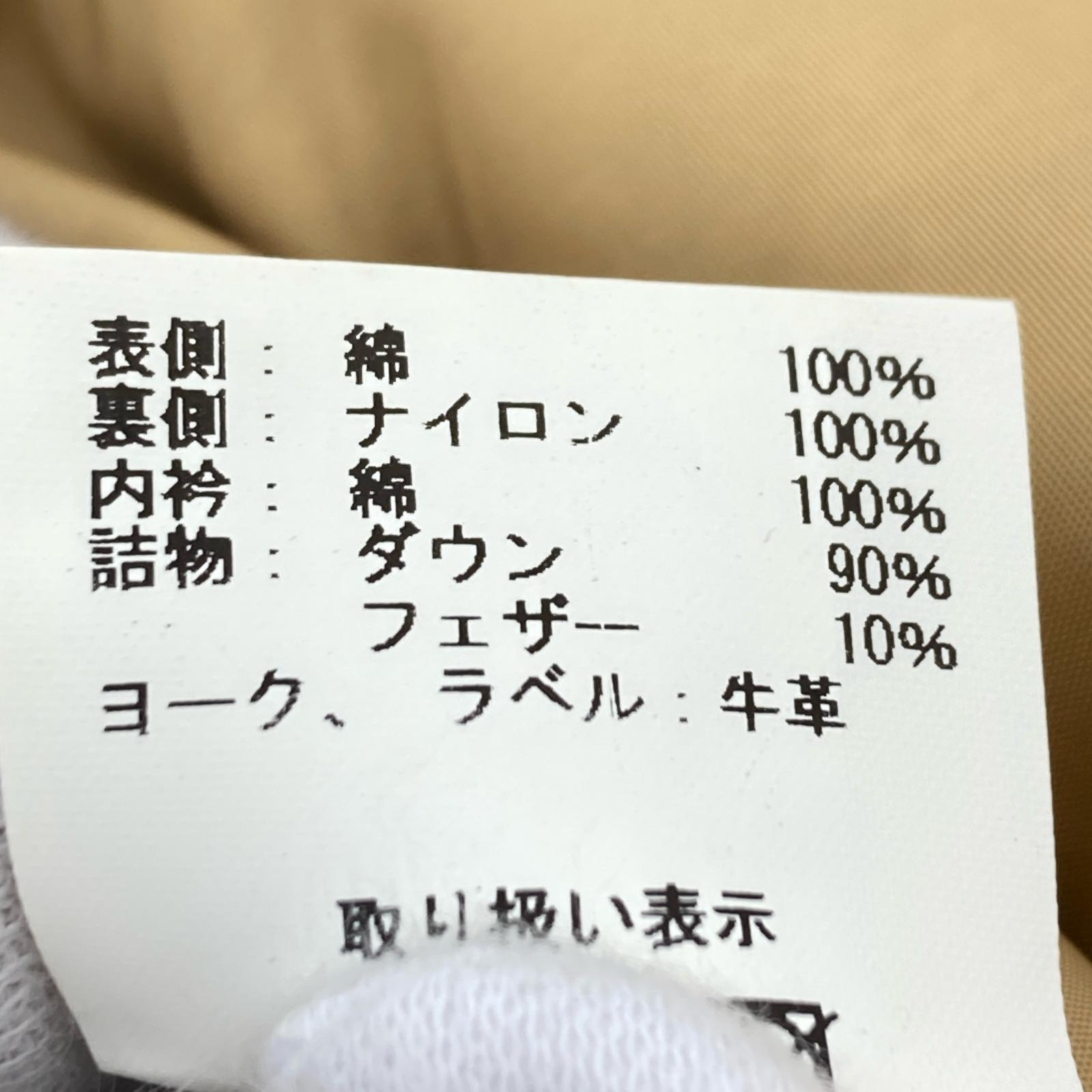 ダウンベスト ×WAREHOUSE 別注 ヘリンボーン スウェード カーキ 40 40 カーキ