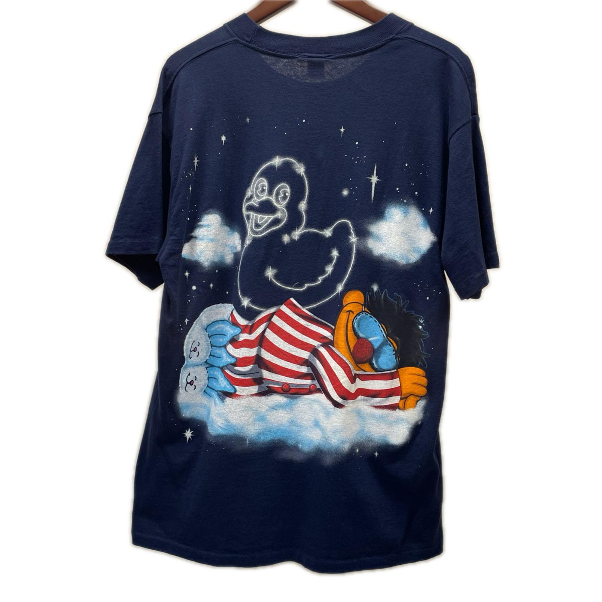 半袖Tシャツ 90s セサミストリート アーニー両面 キャラクターTシャツ SESAMISTREETタグ L