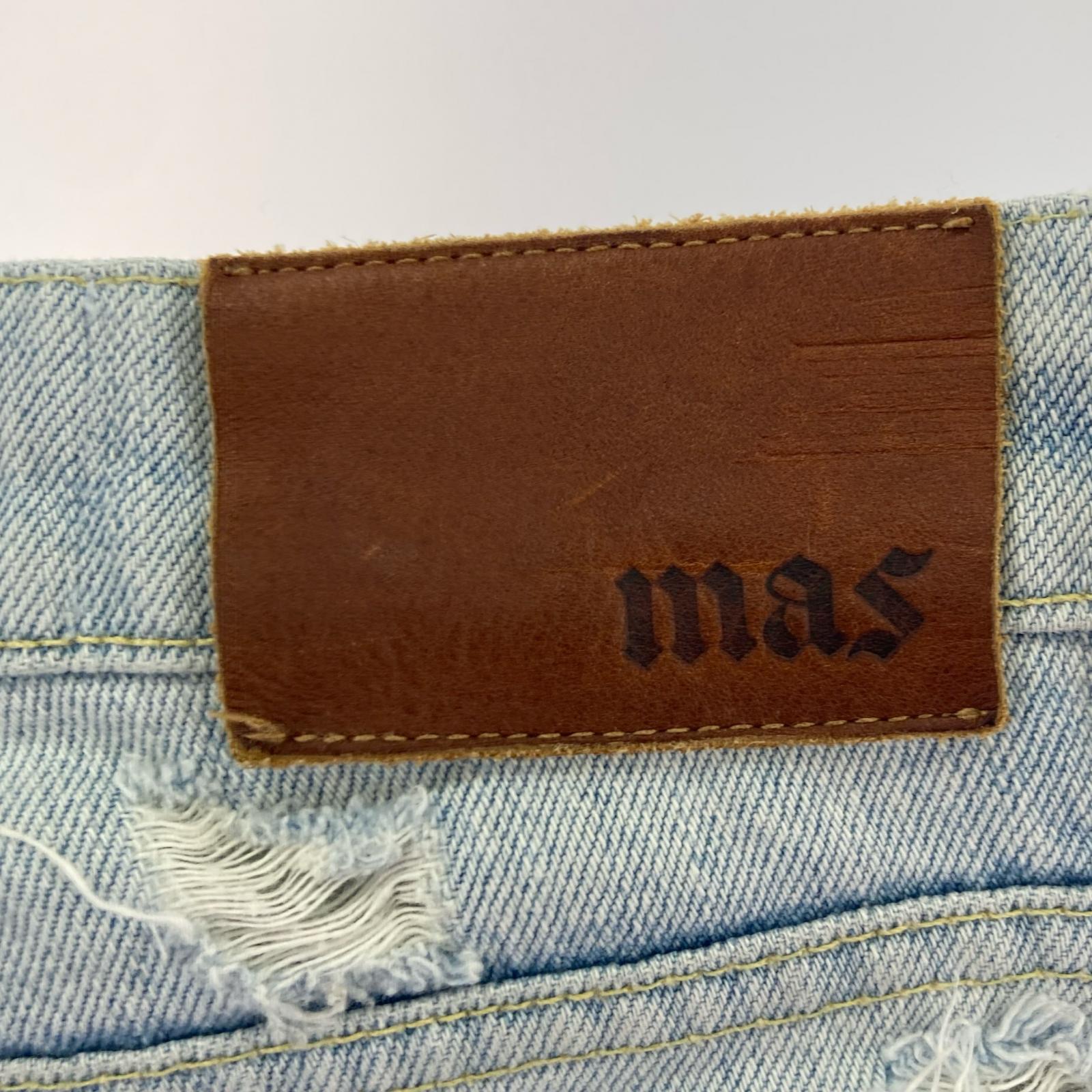 デニムパンツ RHC&MAS ダメージ インディゴ (W31)