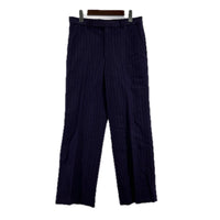 パンツ 19AW Chalk Stripe Straight Trousers 2 パープル