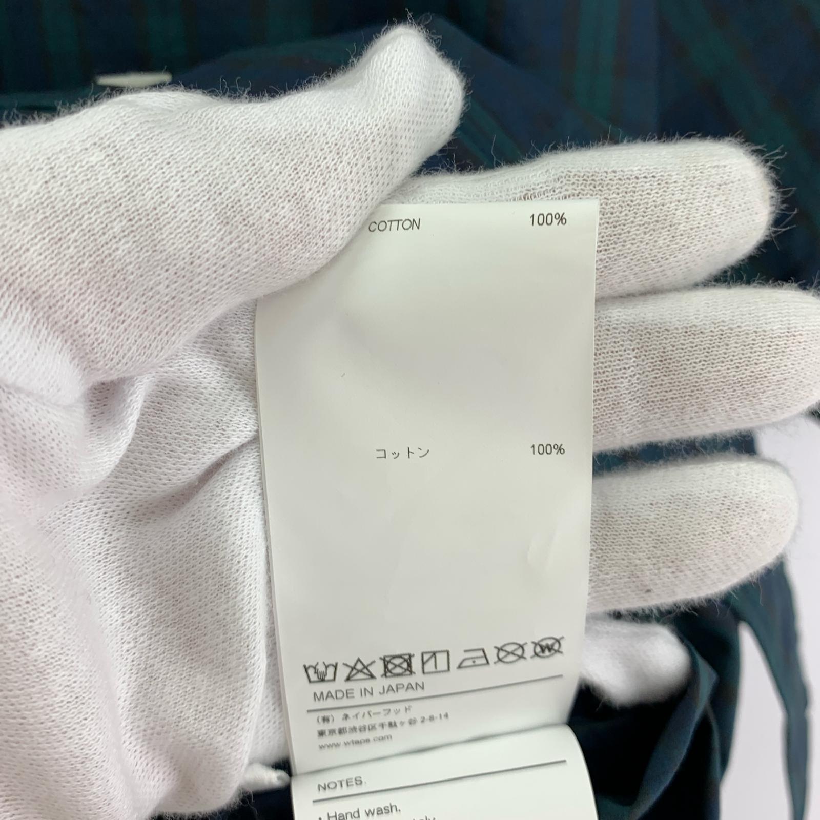 半袖シャツ Cotton. Broadcloth. Textile Green グリーン