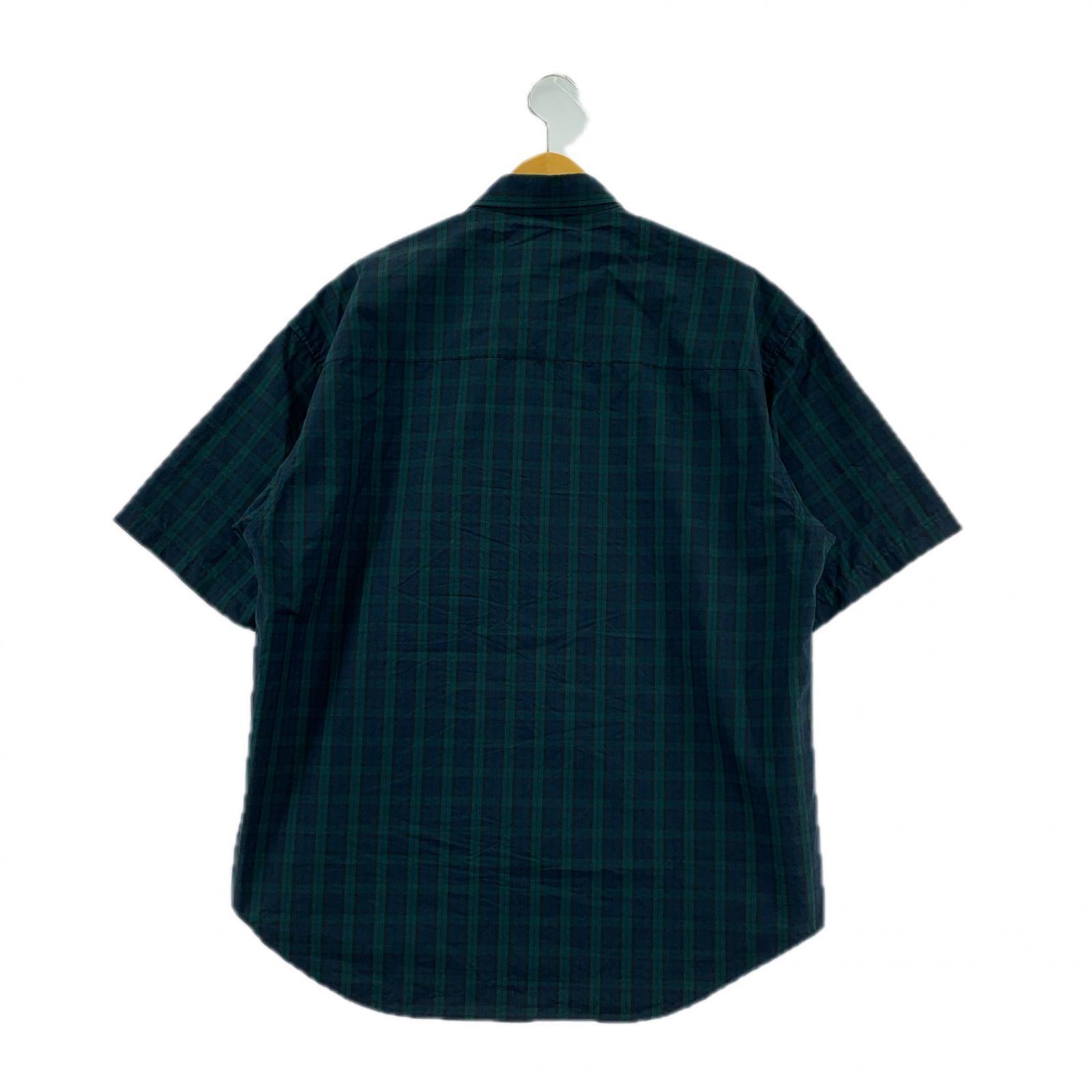 半袖シャツ Cotton. Broadcloth. Textile Green グリーン
