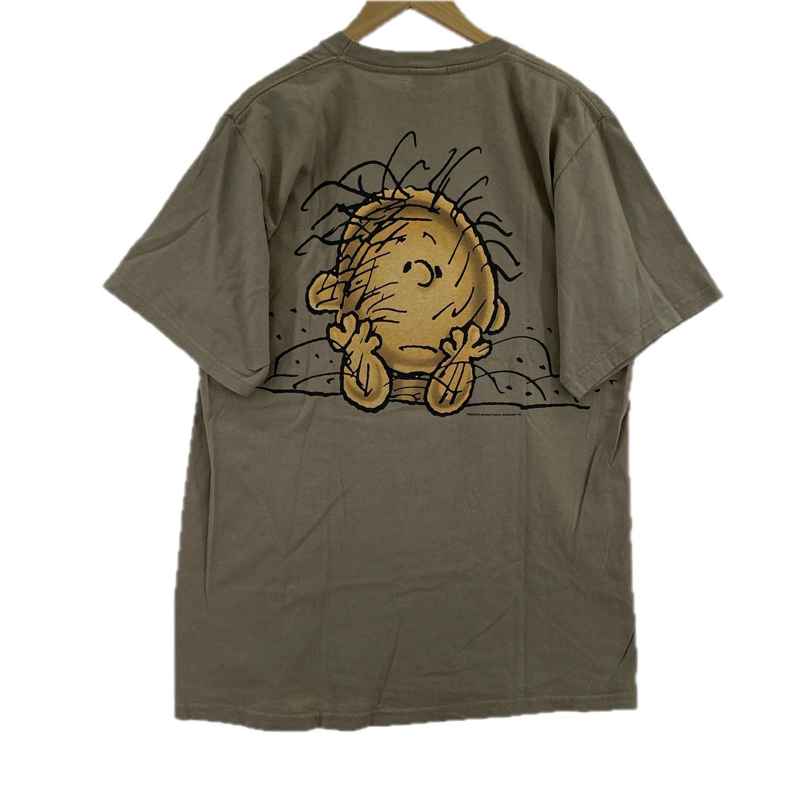 半袖Tシャツ 90s ピッグペン ピーナッツ S/Sカットソー L カーキ