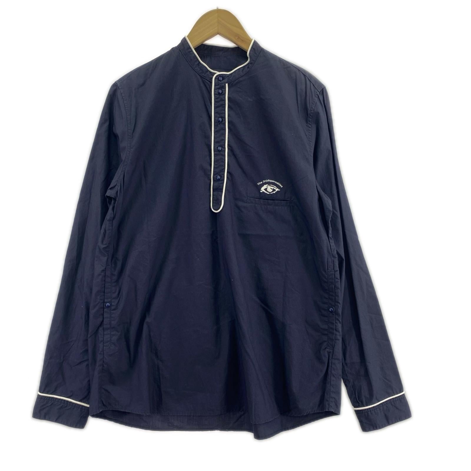 長袖シャツ JohnUNDERCOVER プルオーバーパジャマシャツ 紺 (2) 2 ネイビー