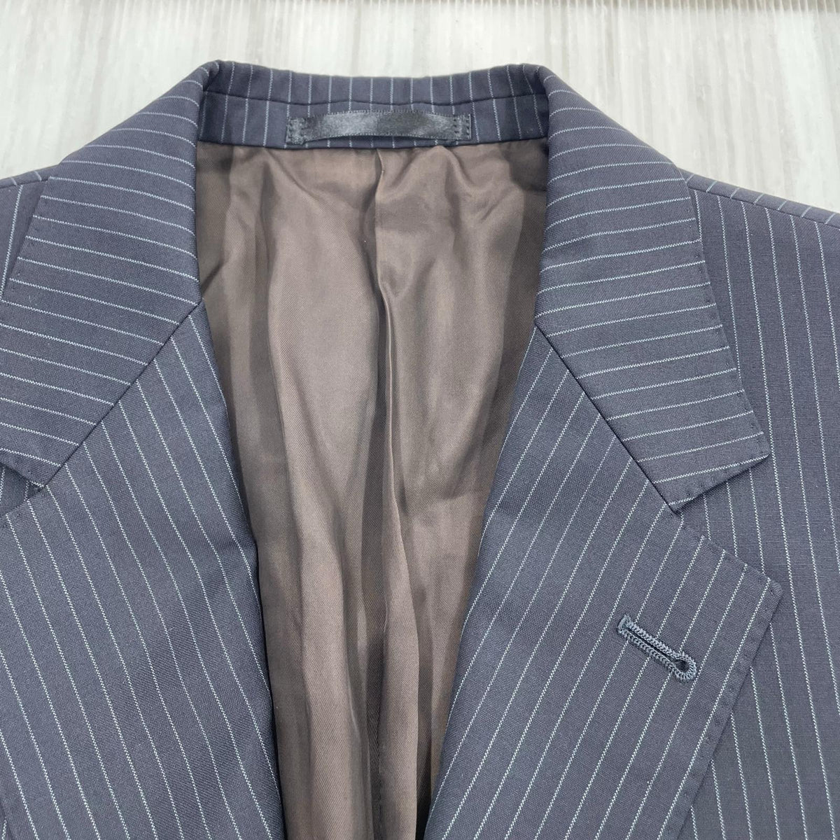 ジャケット Paul Smith ストライプテーラードジャケット ロロピアーナ M ネイビー