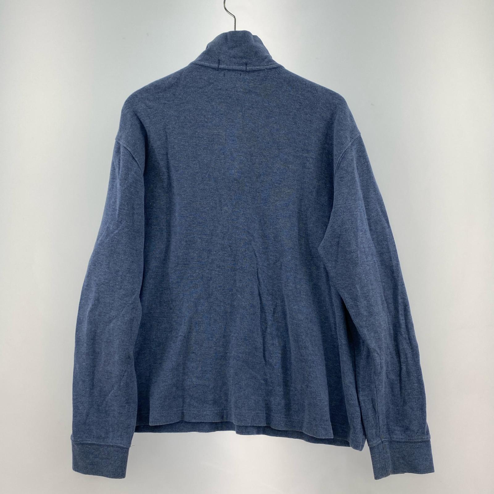 ニット ハーフジップ ハイネック 水色(L) L