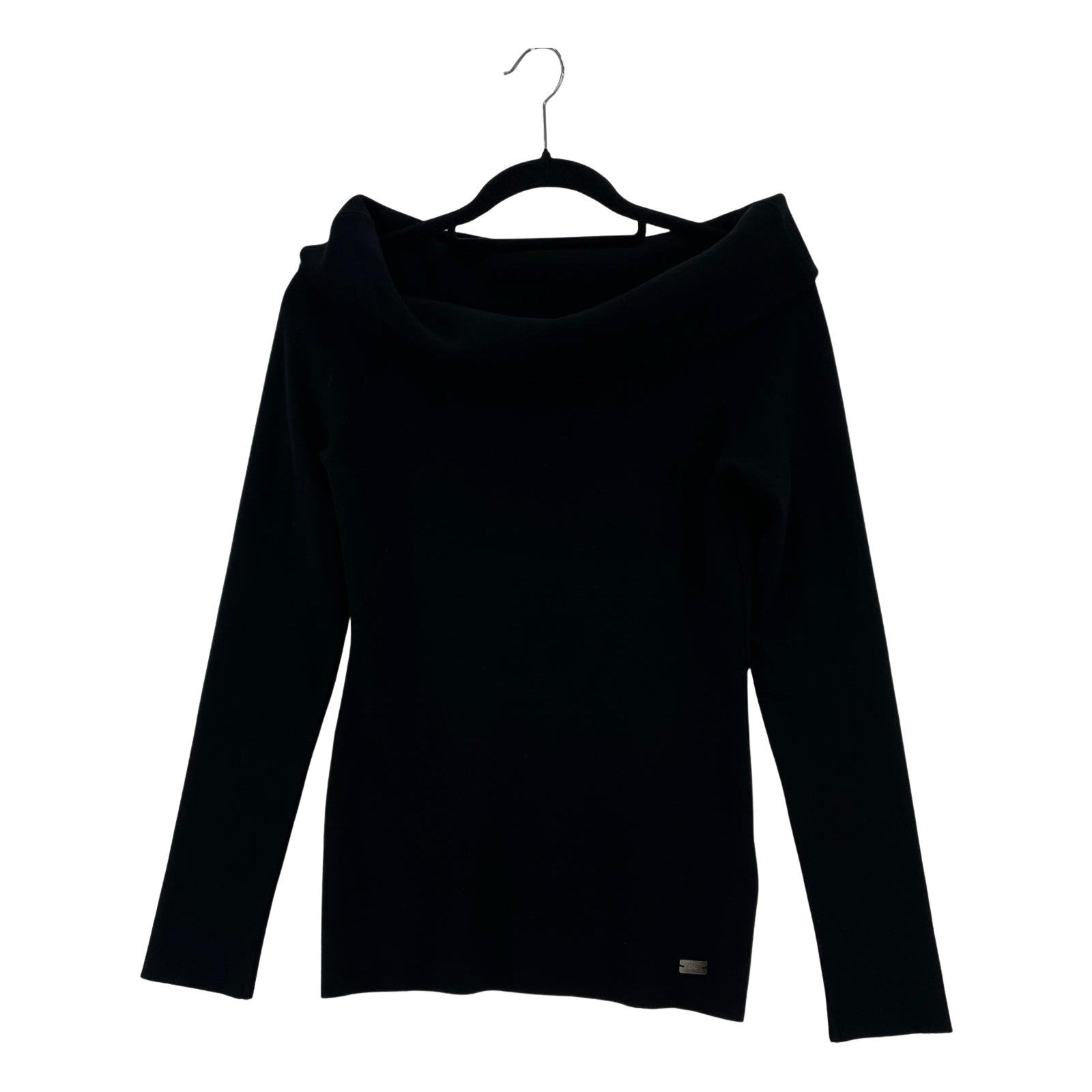 長袖Tシャツ DAISY LIN オフショルダーニットソー 40 ブラック