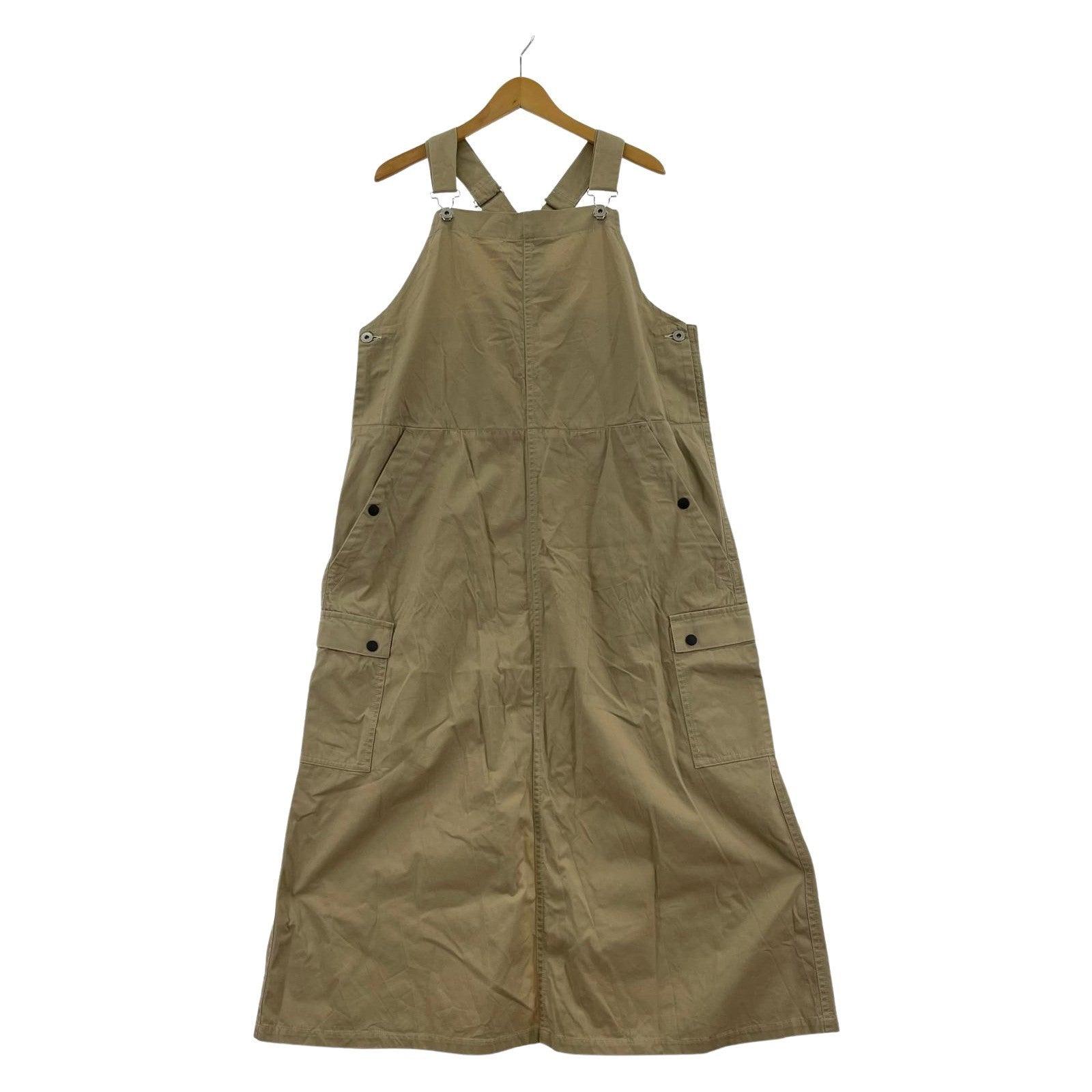 ワンピース ジャンパースカート BEG M ベージュ