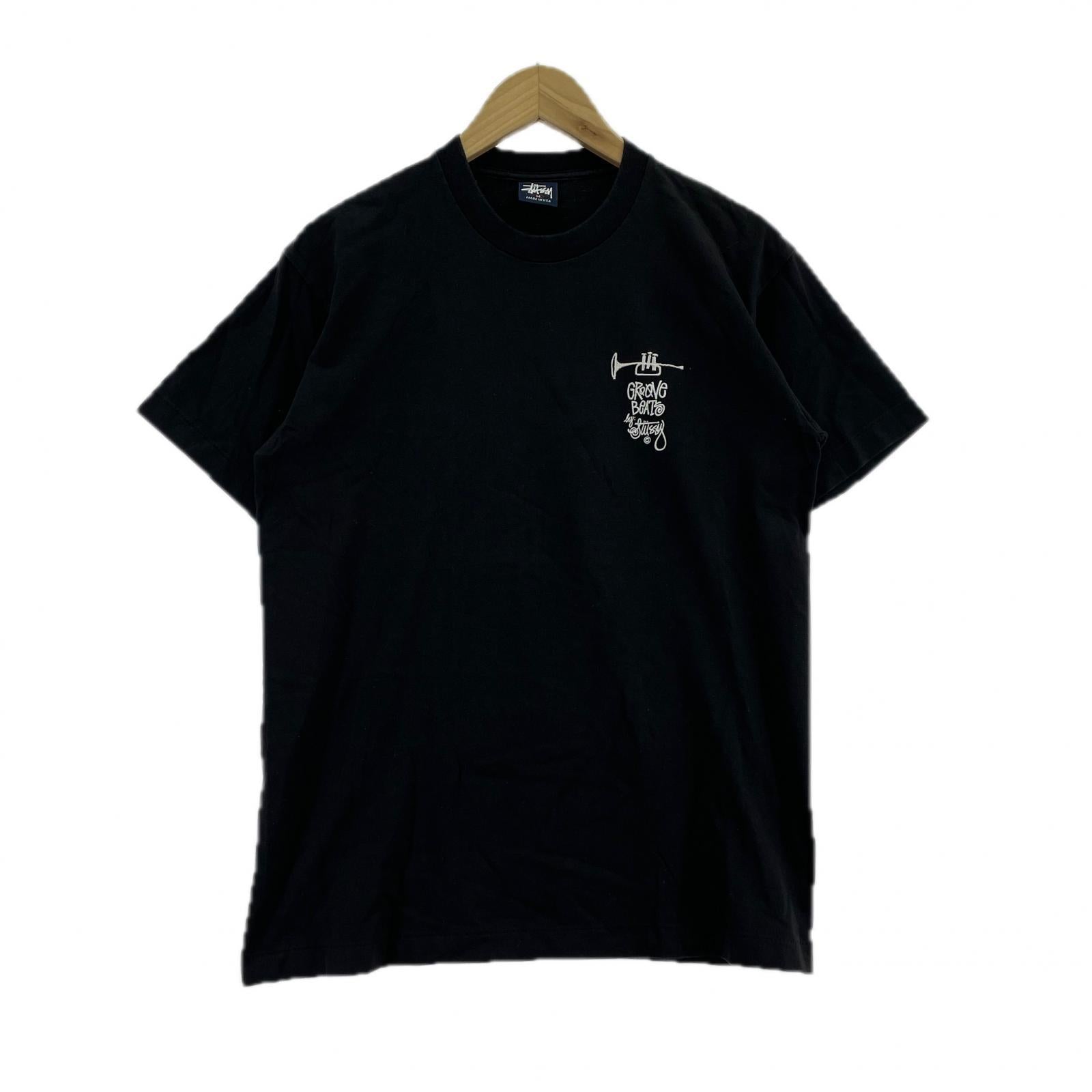 半袖Tシャツ 90s GROOVE BEAT S?Sカットソー 黒 M ブラック