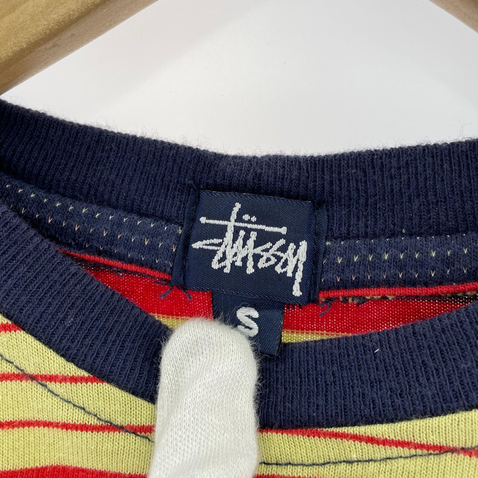 半袖Tシャツ 90s ボーダーメッシュS/Sカットソー S マルチカラー