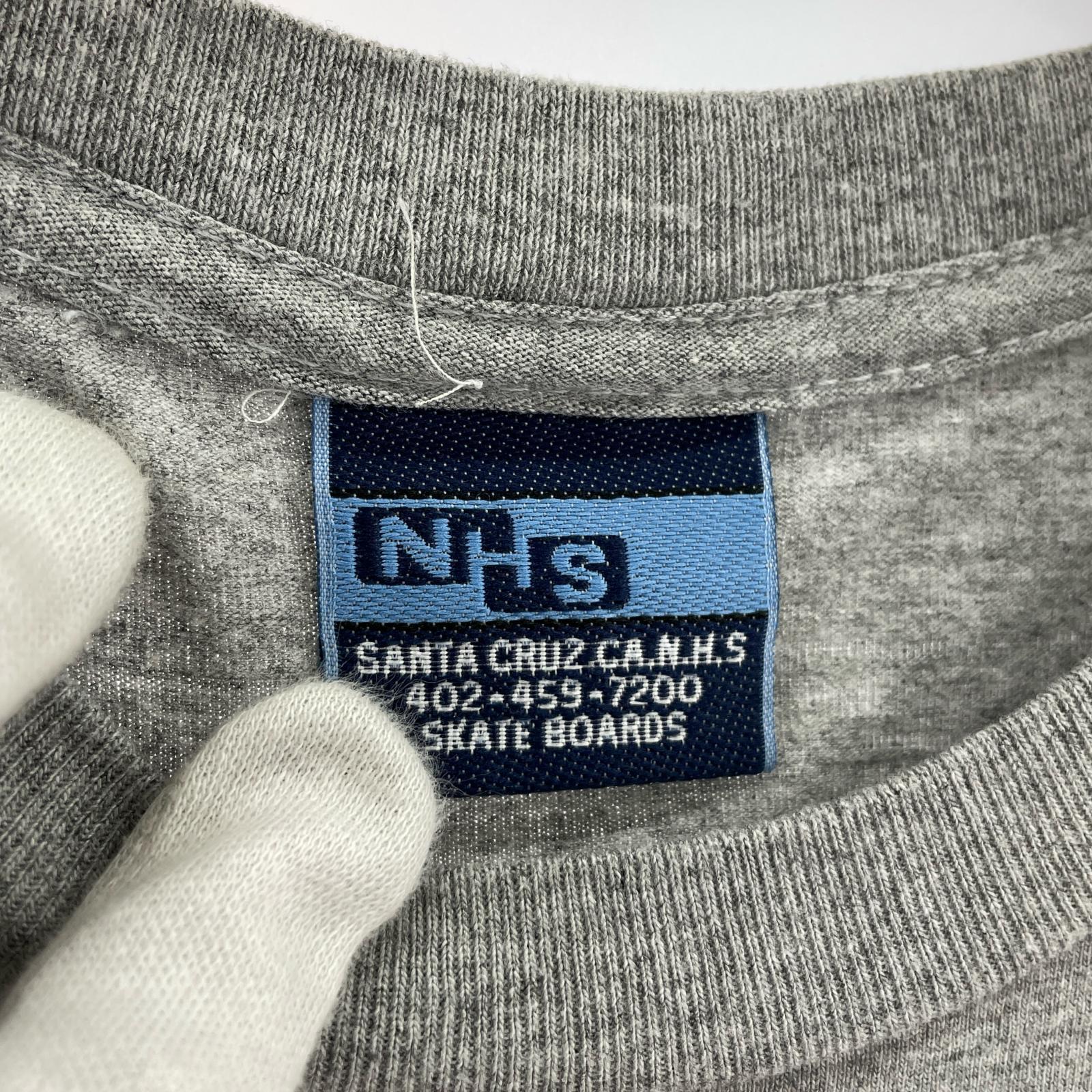 半袖Tシャツ NHSタグ S/Sプリントカットソー グレー M グレー