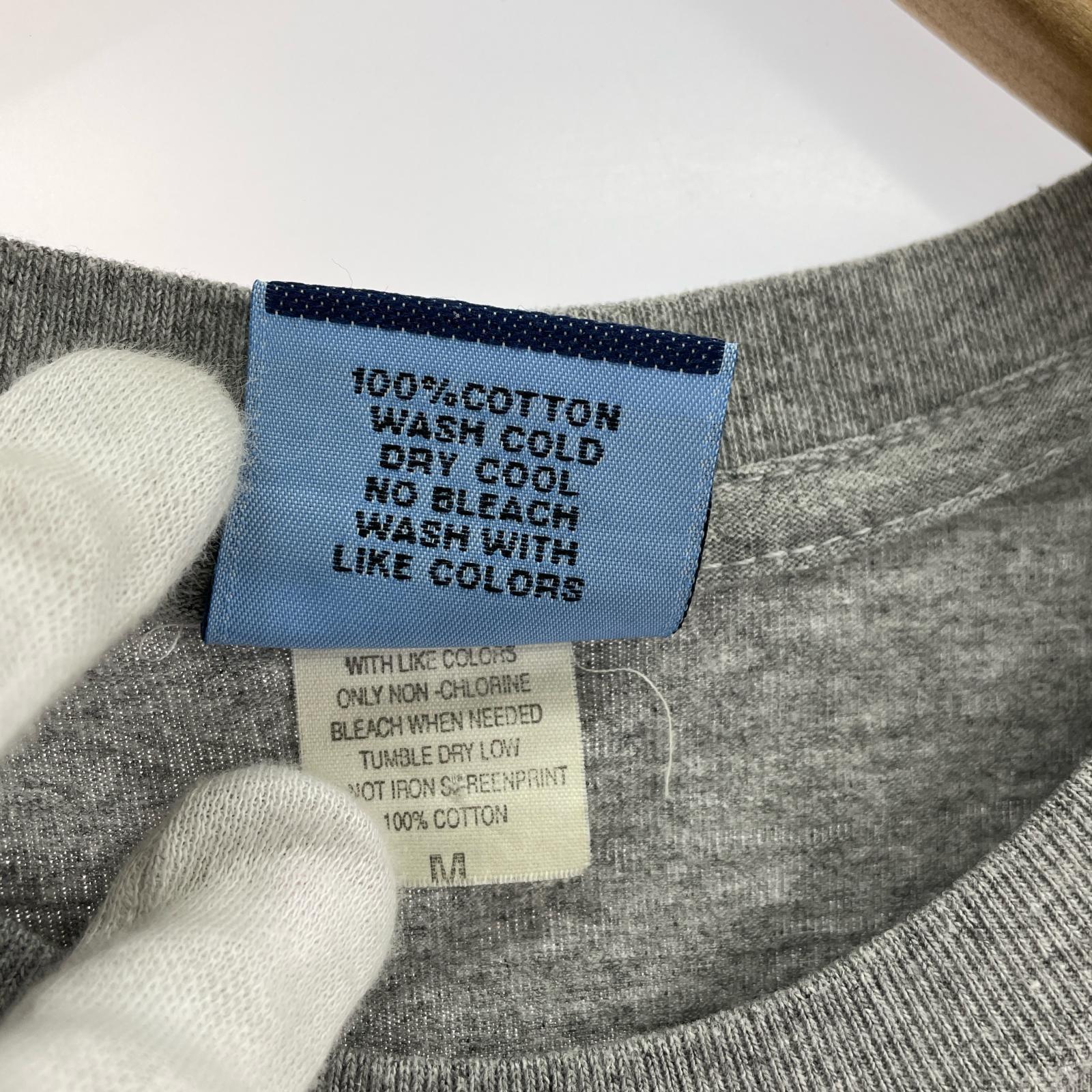 半袖Tシャツ NHSタグ S/Sプリントカットソー グレー M グレー