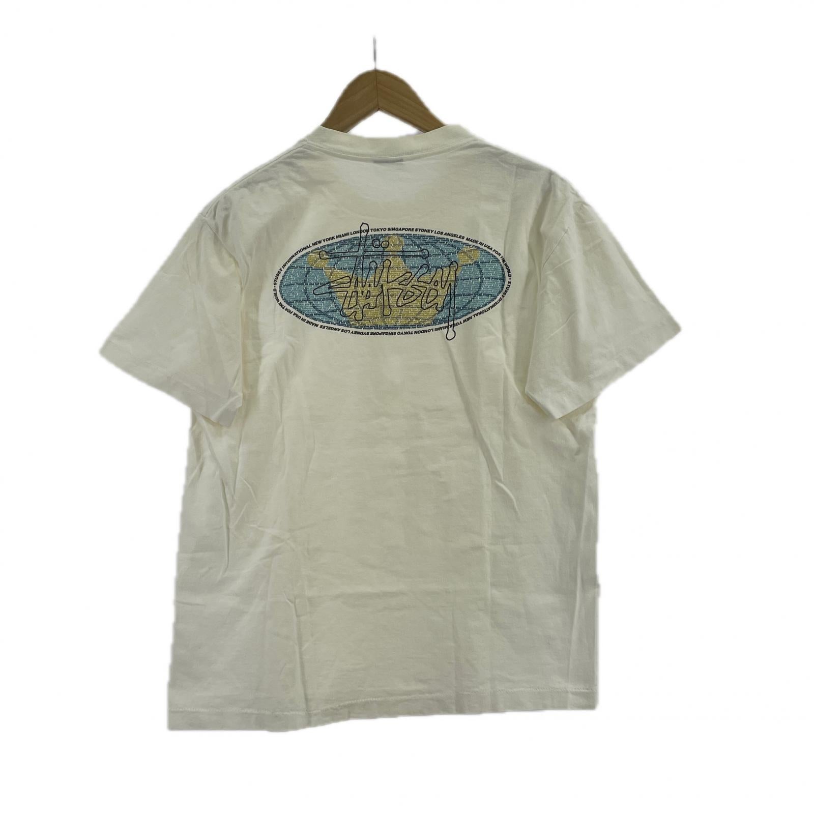 半袖Tシャツ 90s old stussy クラウン M M ホワイト