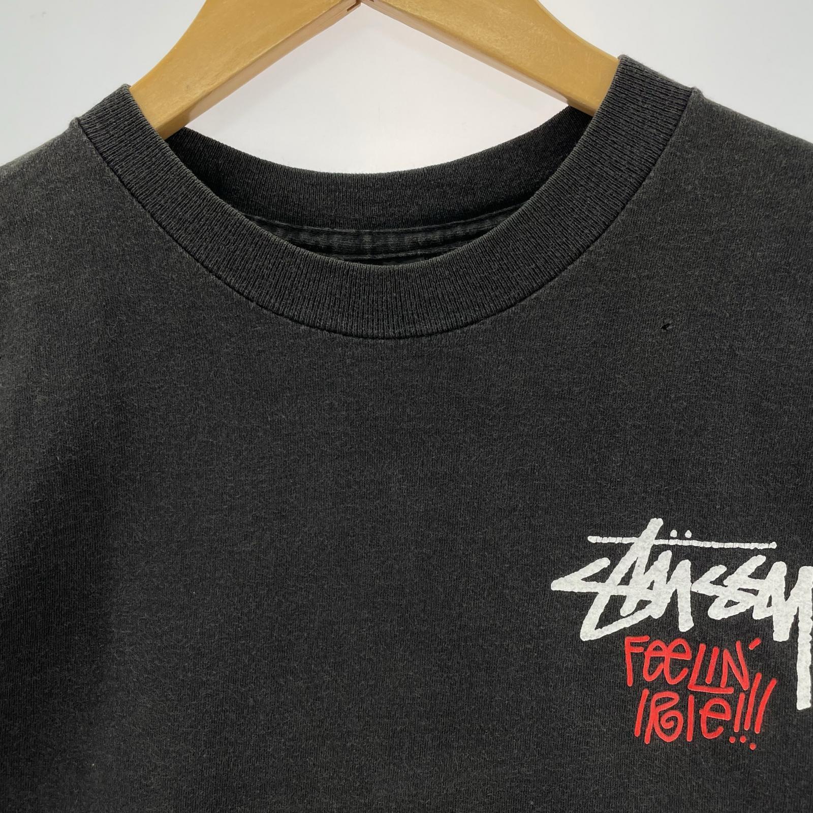 半袖Tシャツ 80s old stussy ラスタライオン M M ブラック
