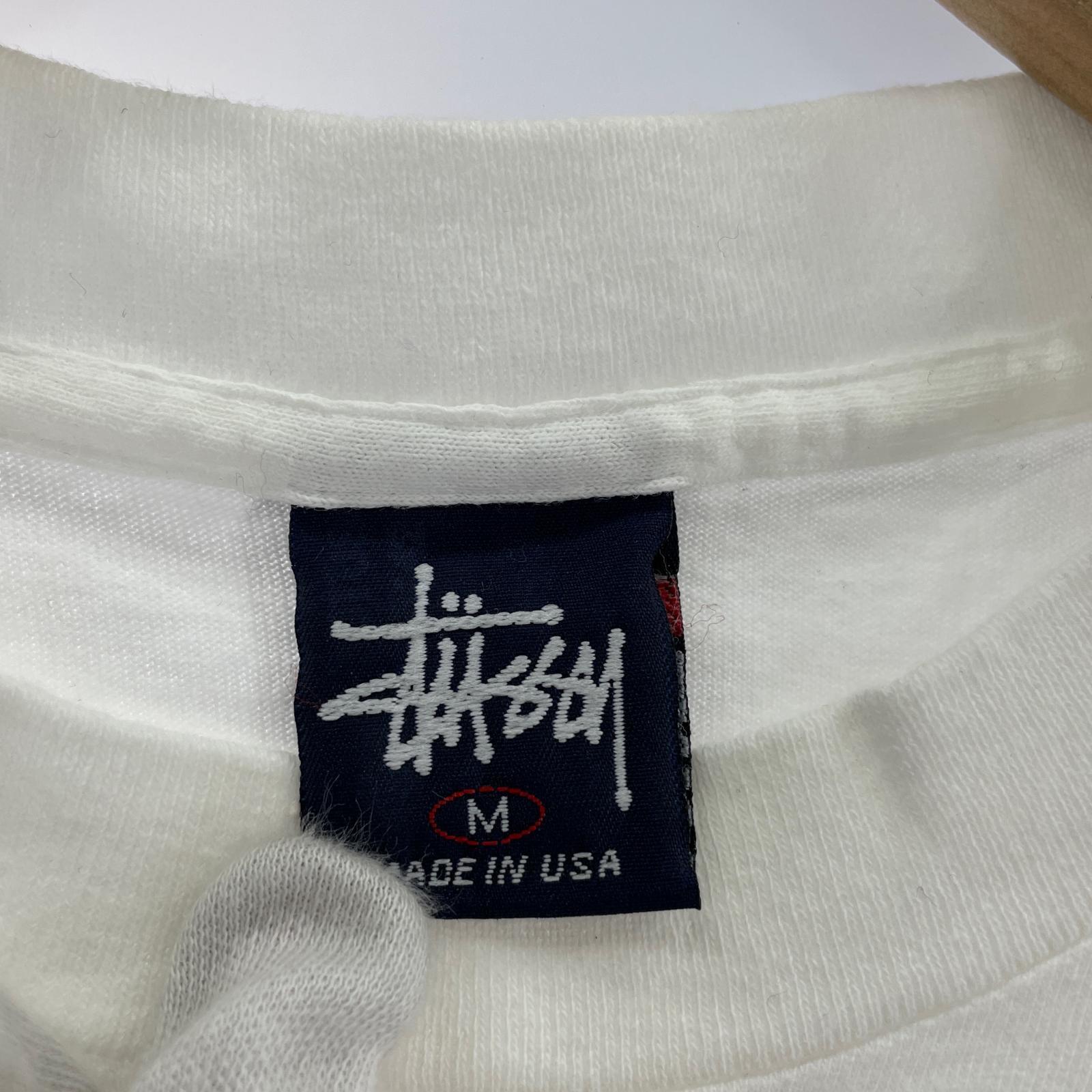 半袖Tシャツ 90s old stussy ×wtaps 白 M M ホワイト