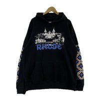 パーカー RHUDE ロゴパーカー 黒 L L ブラック