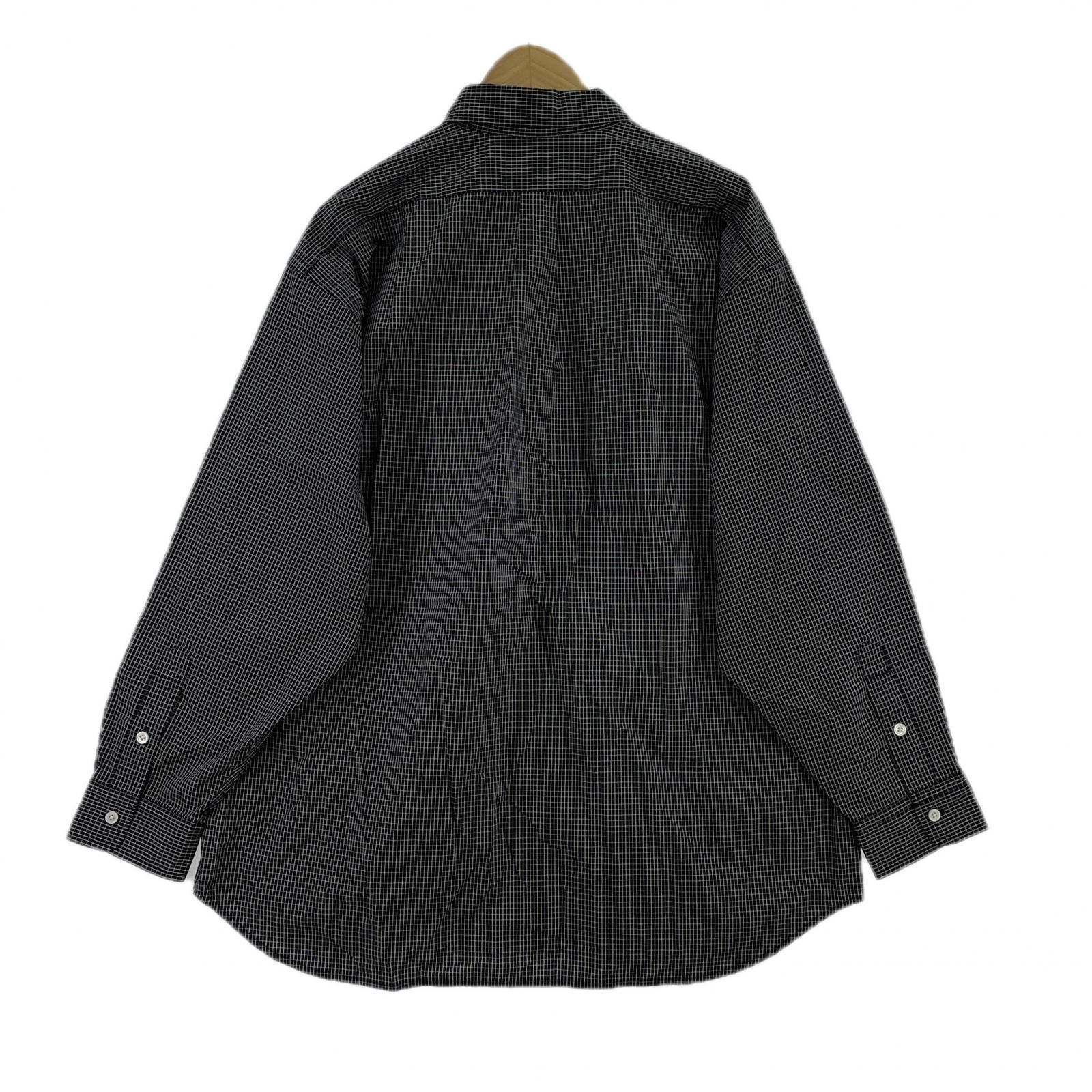 長袖シャツ MIN-NANO BLACKWATCH SHIRT(S) S ブラック