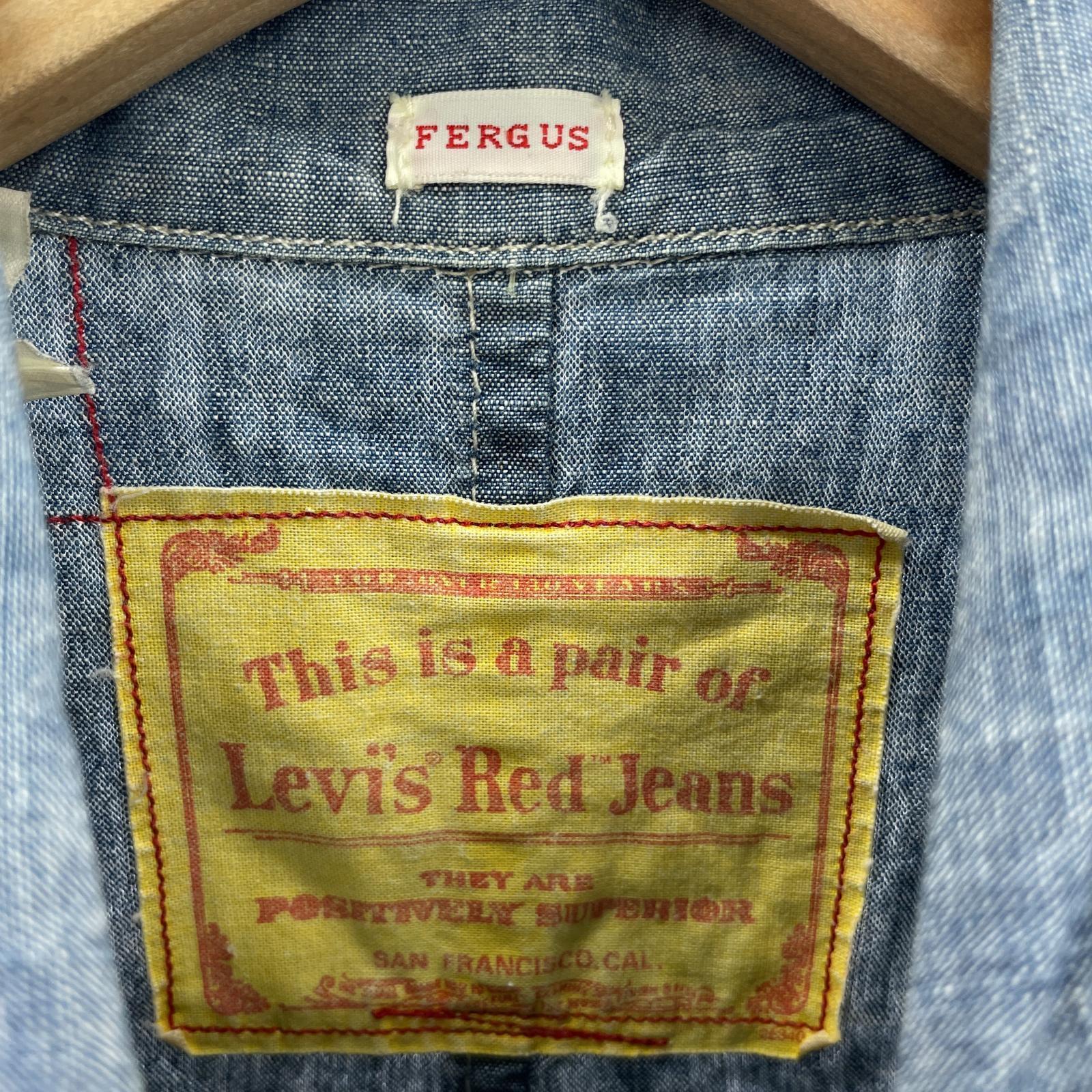 ジャケット Levi's RED 04s Fergus シャンブレー シャツジャケット ブルー