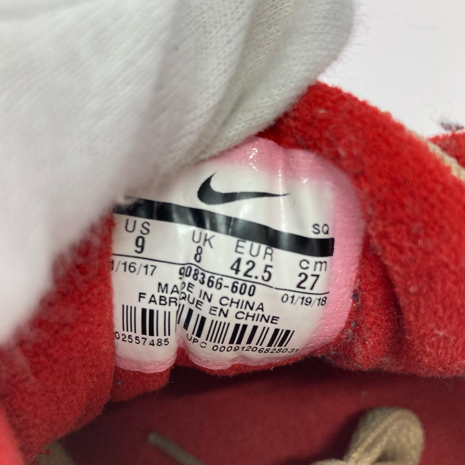 スニーカー AIR MAX 1 PREMIUM RETRO 908366-600 27cm (US9 UK8 1/2 EU44) レッド