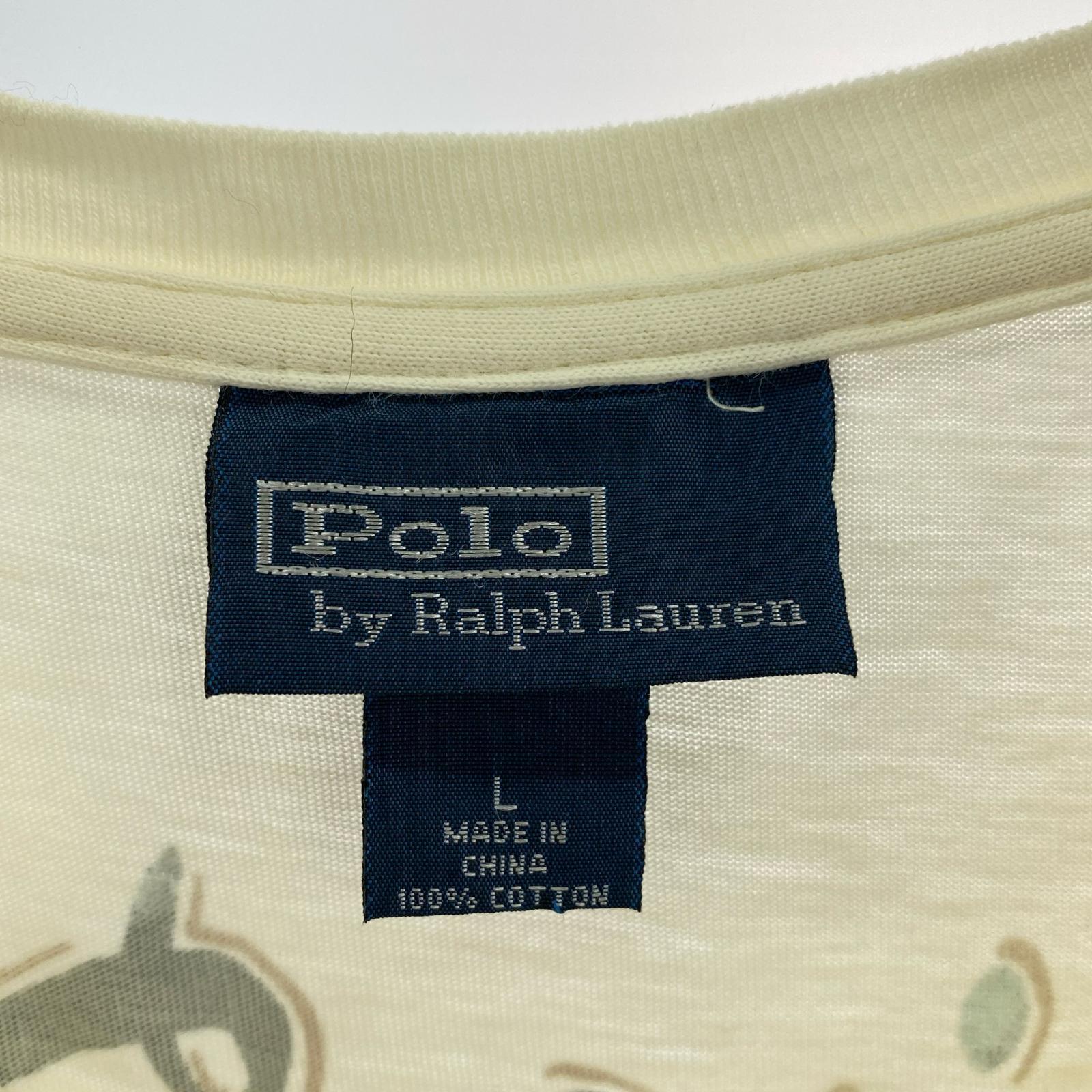 半袖Tシャツ ステンシル バックプリント 虎 (L) L ホワイト