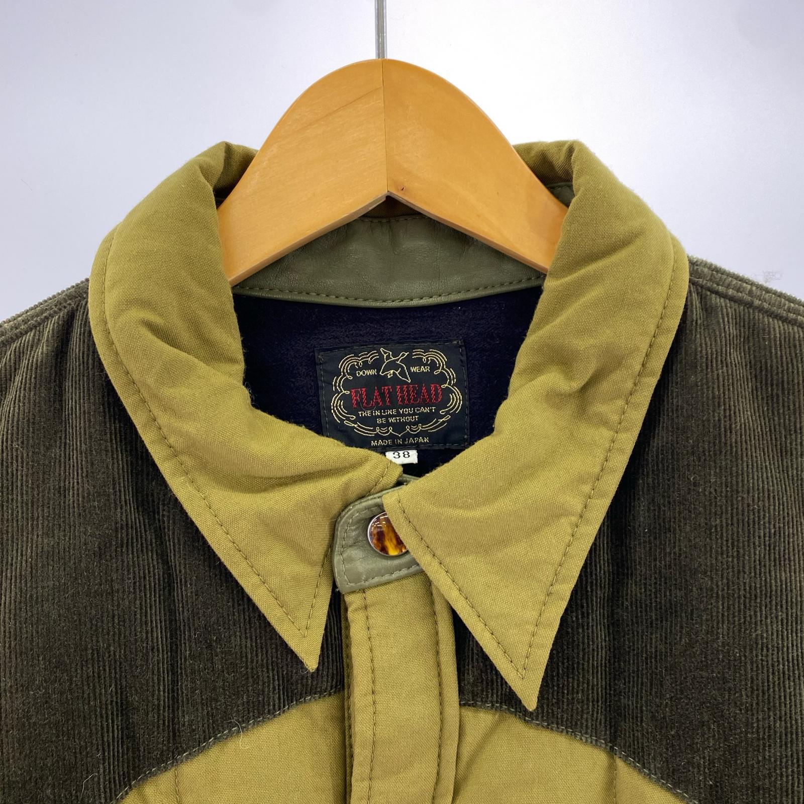 ジャケット コーデュロイ 切り替え シャツジャケット カーキ 38 カーキ