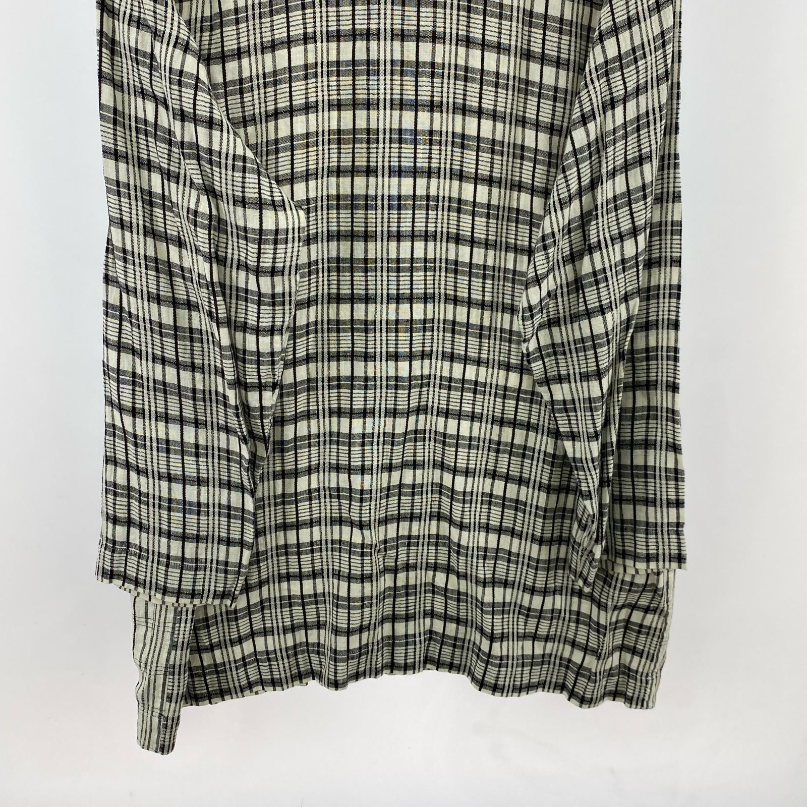 ジャケット 80s robe de chambre COMME des GARCONS チェック切替ジャケット ブラック系